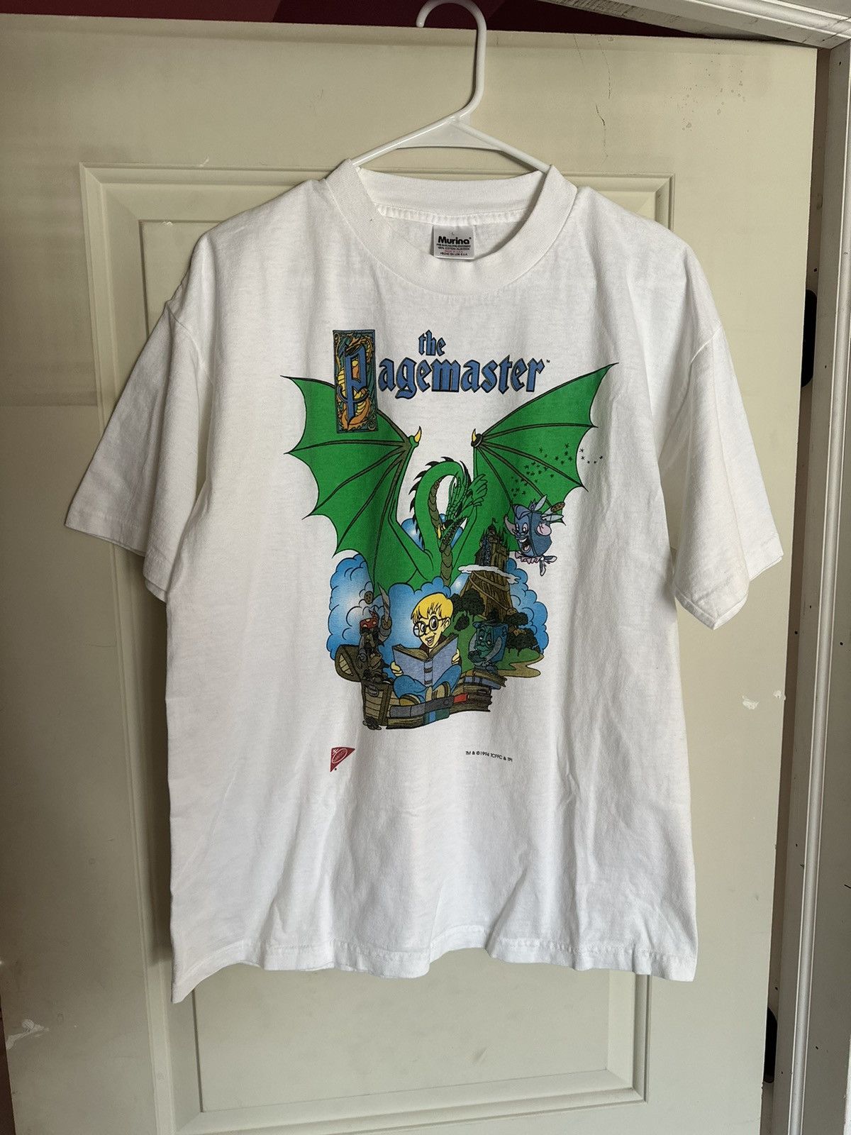Vintage 1994 The Pagemaster Single Stitch T-Shirt Size US L / EU 52-54 / 3 - 3 Thumbnail