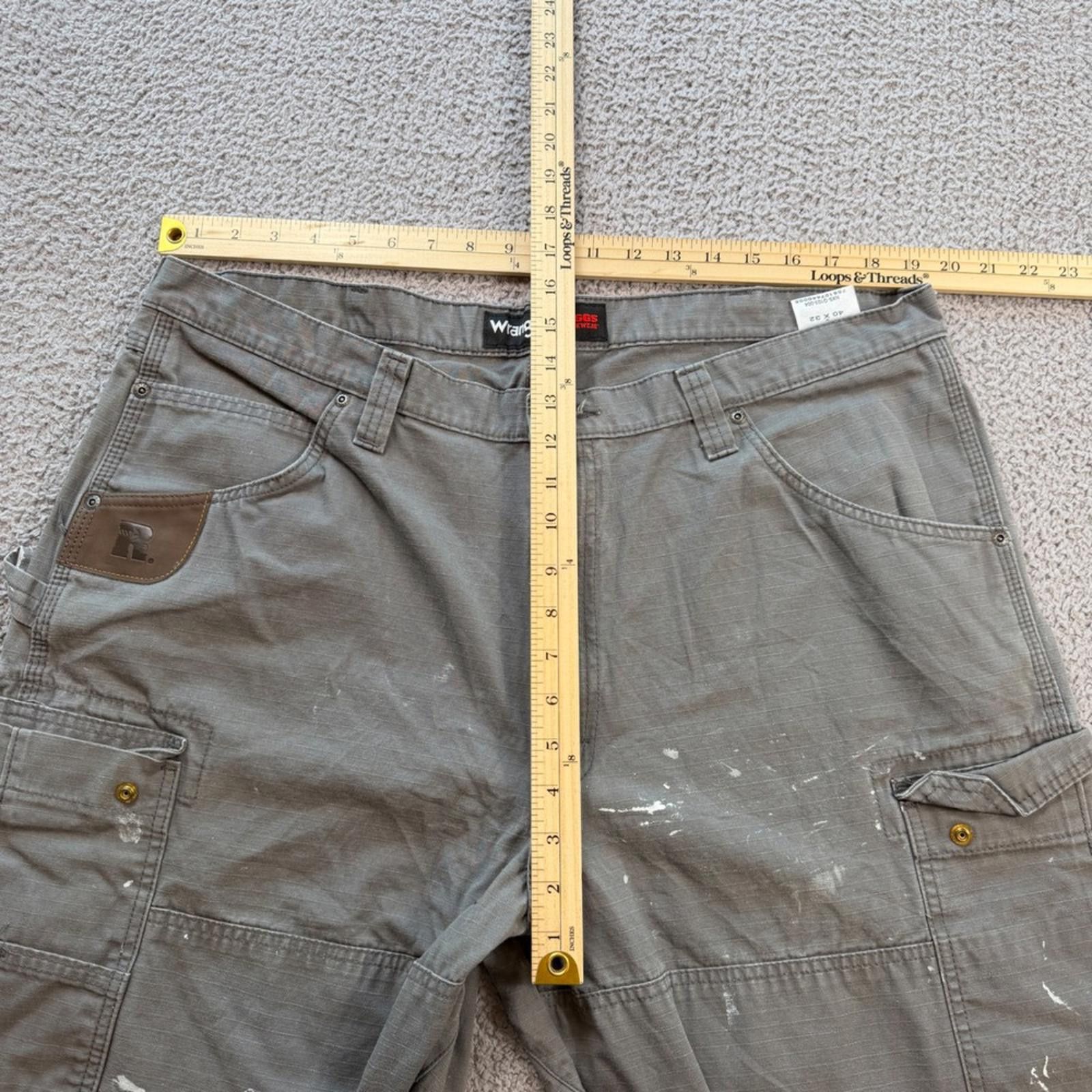 Wrangler Wrangler Riggs Workwear Mens 40x32 Grey Ripstop Cargo Pants Size US 40 / EU 56 - 4 Thumbnail
