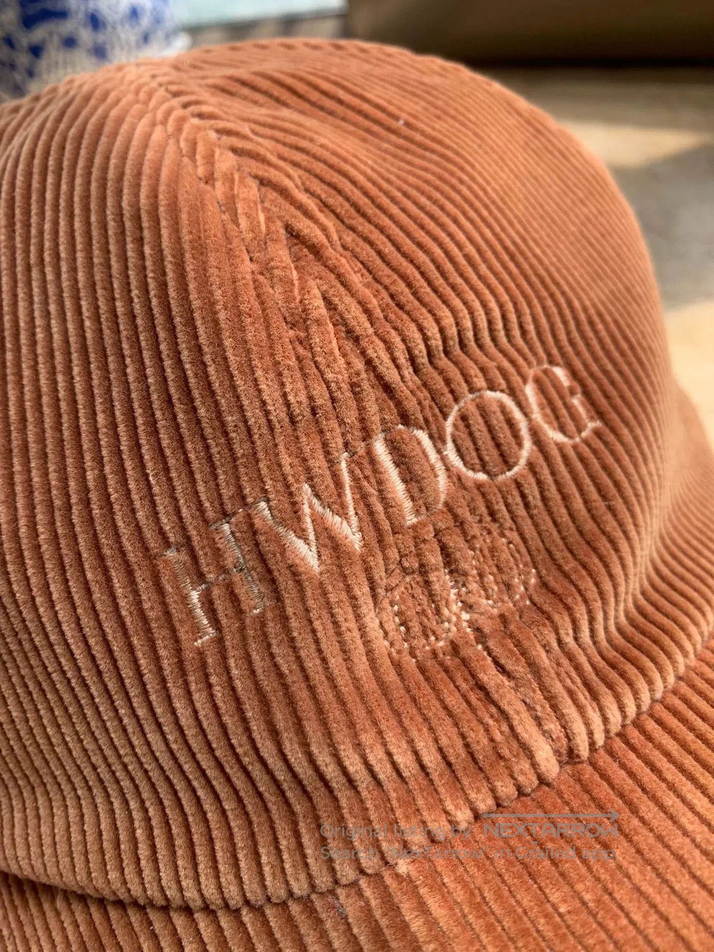 Other brown corduroy baseball cap with embroidery. Size ONE SIZE - 4 Thumbnail