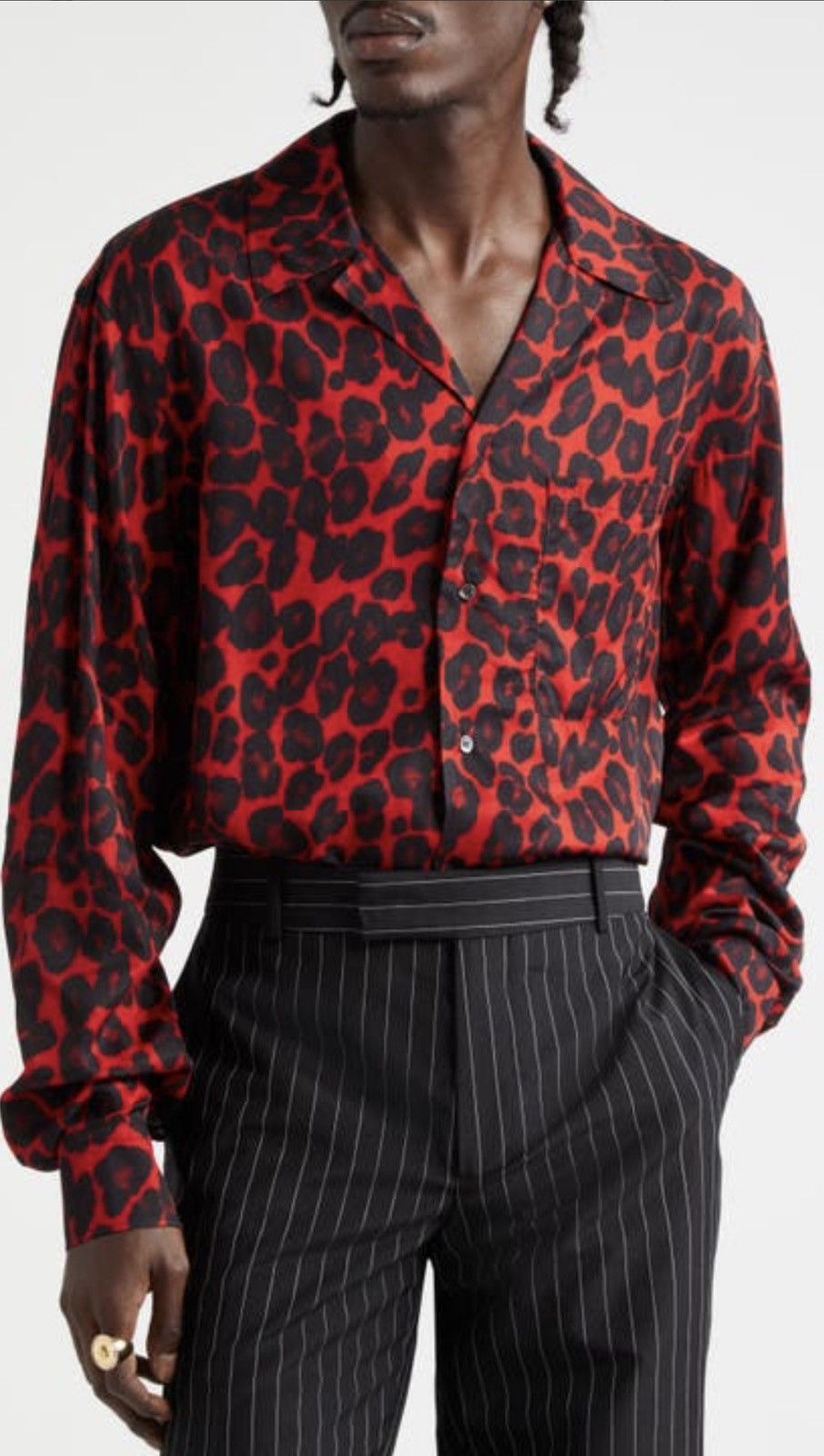 Alexander McQueen Leopard print camp shirt size 15++ Size US M / EU 48-50 / 2 - 2 Thumbnail