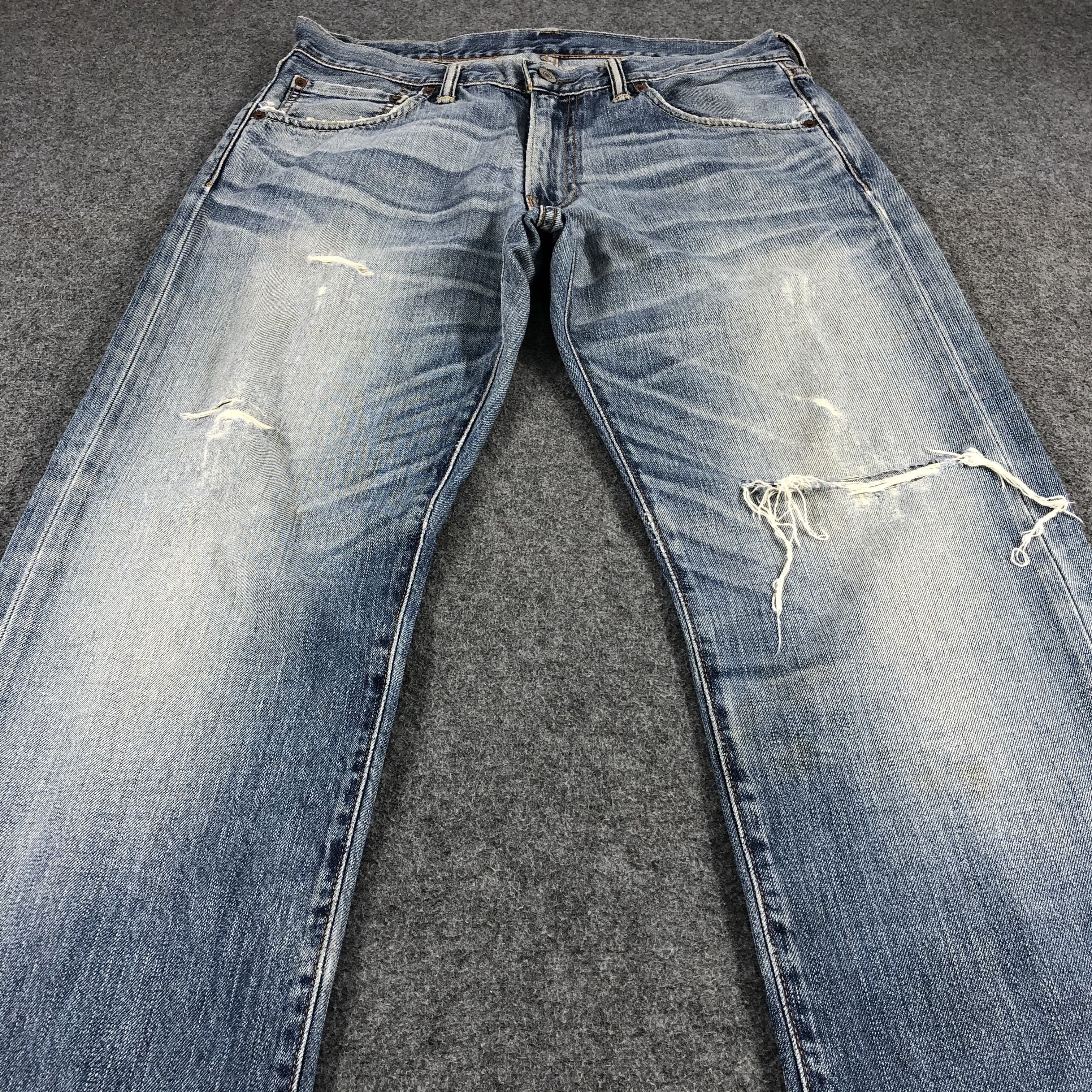 Levi's × Vintage Vintage Distress Blue Wash Levis 503 Jeans-JM1420 Size US 34 / EU 50 - 3 Thumbnail