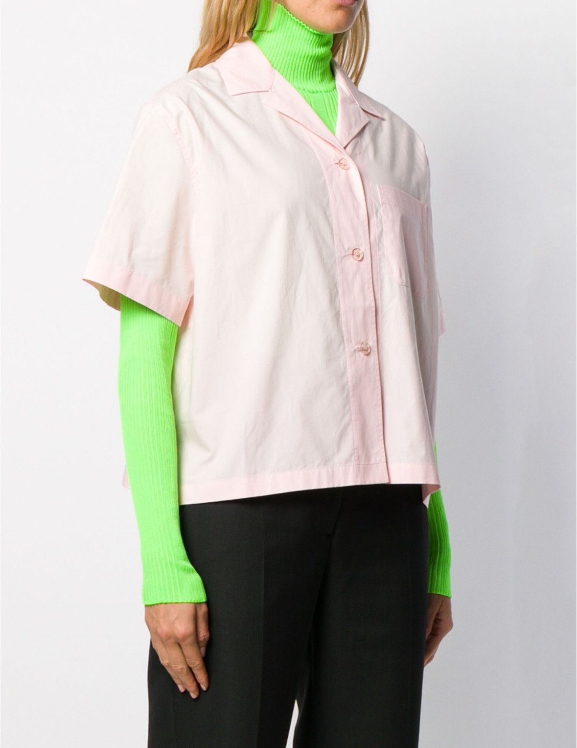 Pastel Pink Bowling Shirt