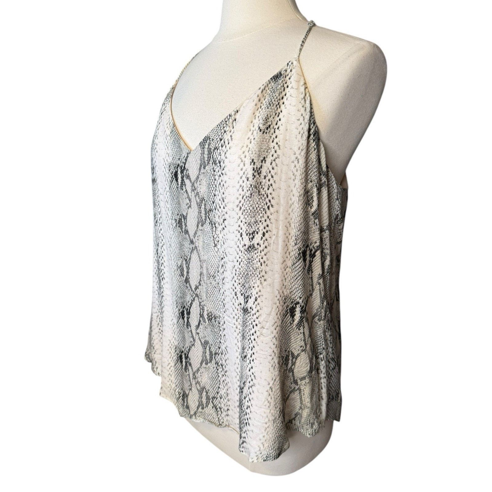 Other Lavender Brown Snake Printed Cami Size XL V Neck Size XL / US 12-14 / IT 48-50 - 3 Thumbnail