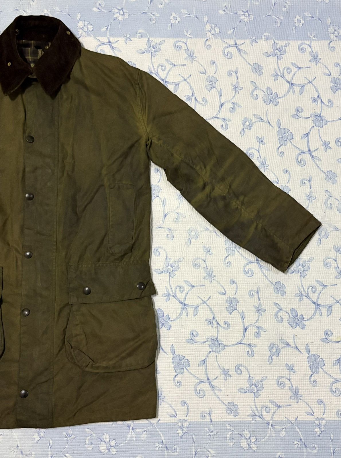 Barbour Barbour Border Cotton Waxed Jacket Hunting Jacket Size US L / EU 52-54 / 3 - 3 Thumbnail