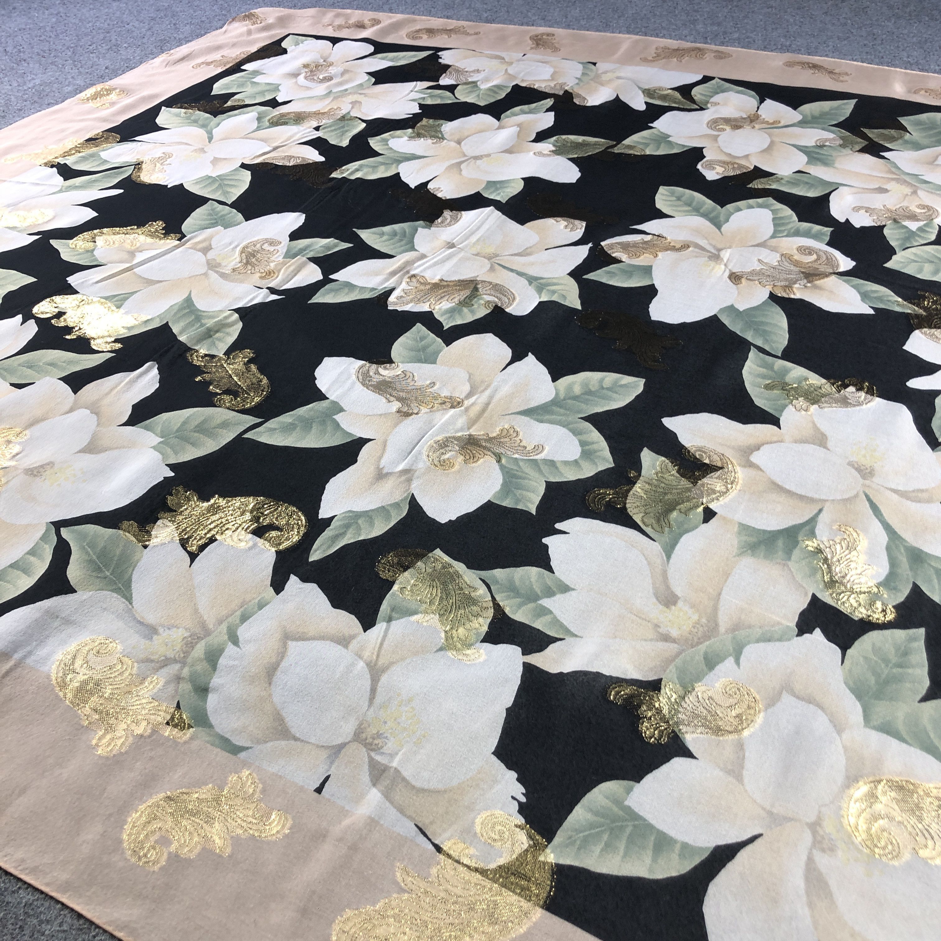 Vintage Vintage Basile Floral Silk Scarf M1276 Size ONE SIZE - 3 Thumbnail