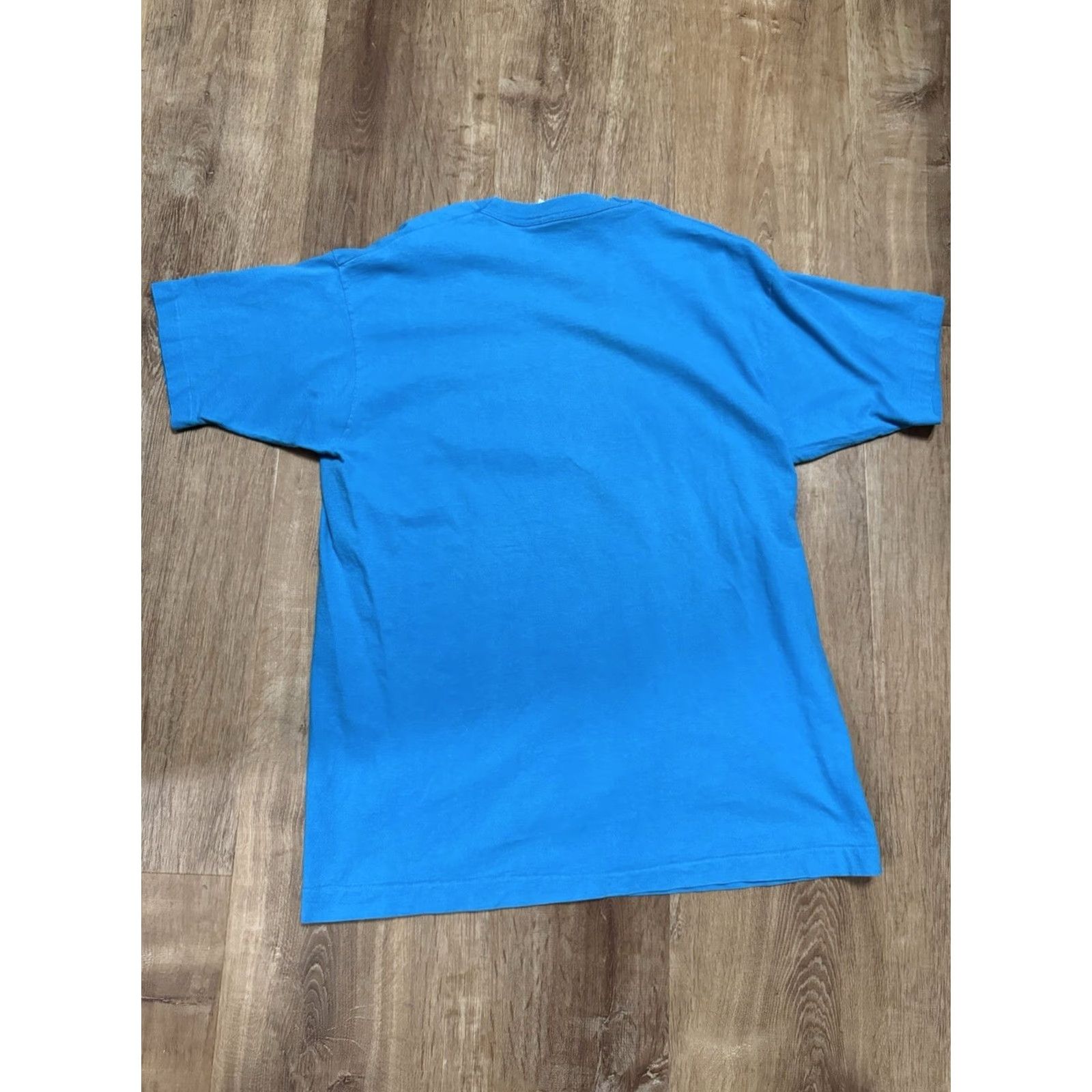 Fruit Of The Loom VINTAGE Fruit of the Loom T-Shirt Mens XL Nature 90s Iridescent Eagle Single Stitch Blue, 90s Mens XL Size US XL / EU 56 / 4 - 2 Thumbnail