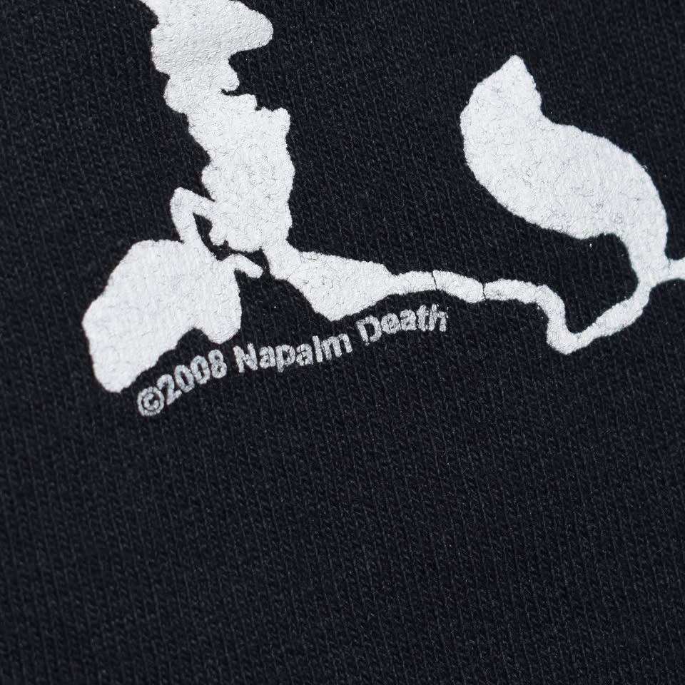 Anvil × Band Tees Vintage 2008 Napalm Death T-Shirt Size US XL / EU 56 / 4 - 5 Thumbnail
