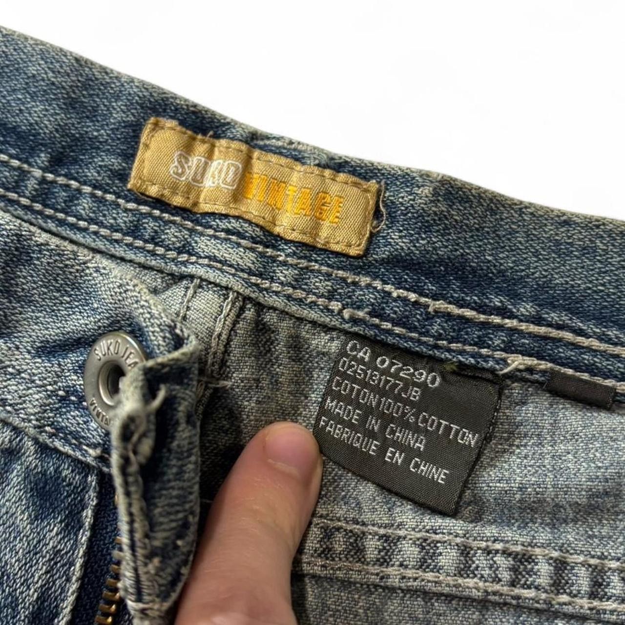 Vintage Vintage Y2K Faded Blue Straight Leg Fit Denim Jeans 34x32.5 Size US 34 / EU 50 - 3 Thumbnail