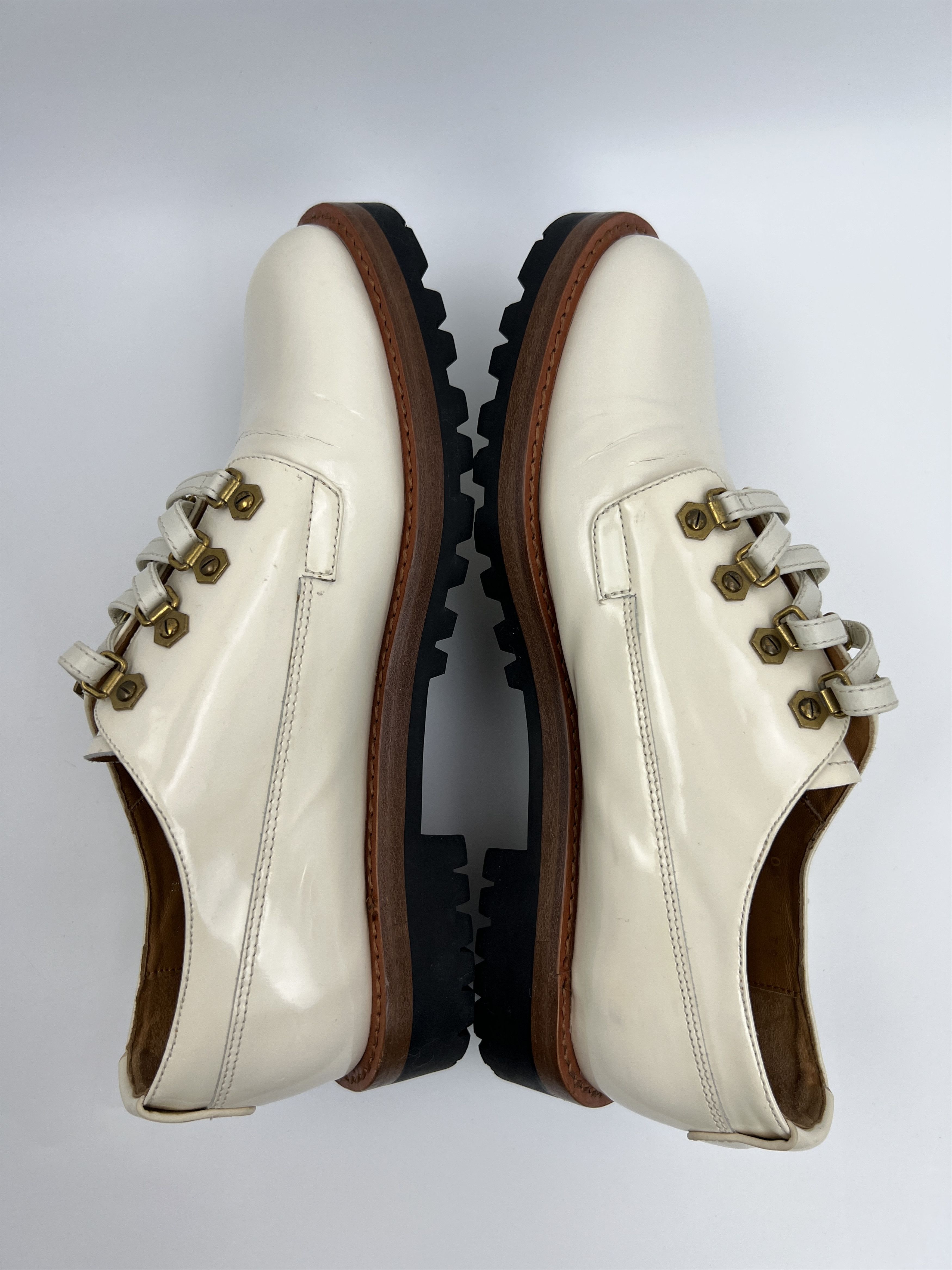 Dior Vintage Christian Dior Heavy Chunky Brogues Patent Leather Size US 9 / IT 39 - 7 Thumbnail