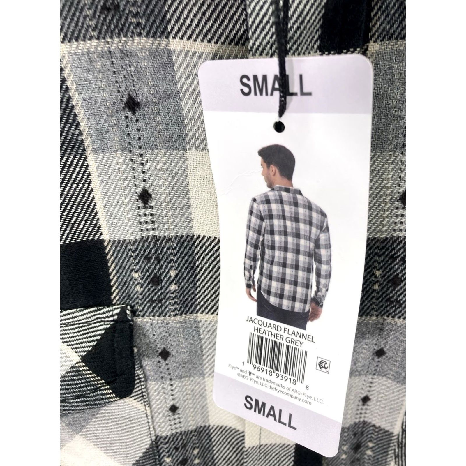 Frye Frye Jacquard Flannel Shirt Men Size S Black Plaid Long Sleeve Button-Up NWT Size US S / EU 44-46 / 1 - 5 Thumbnail