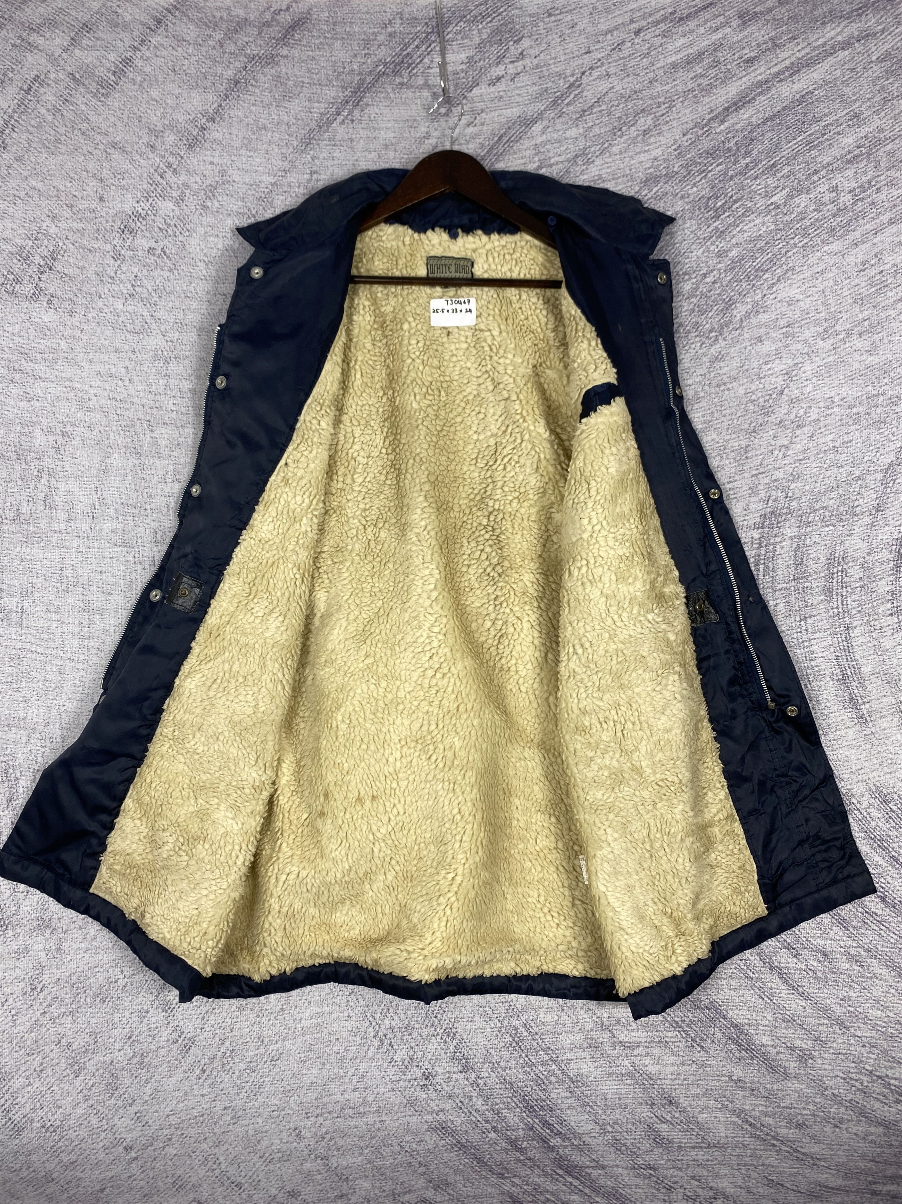 Japanese Brand Vintage White Bird Fleece Lining Multi Pocket Warm Jacket Size US L / EU 52-54 / 3 - 6 Thumbnail