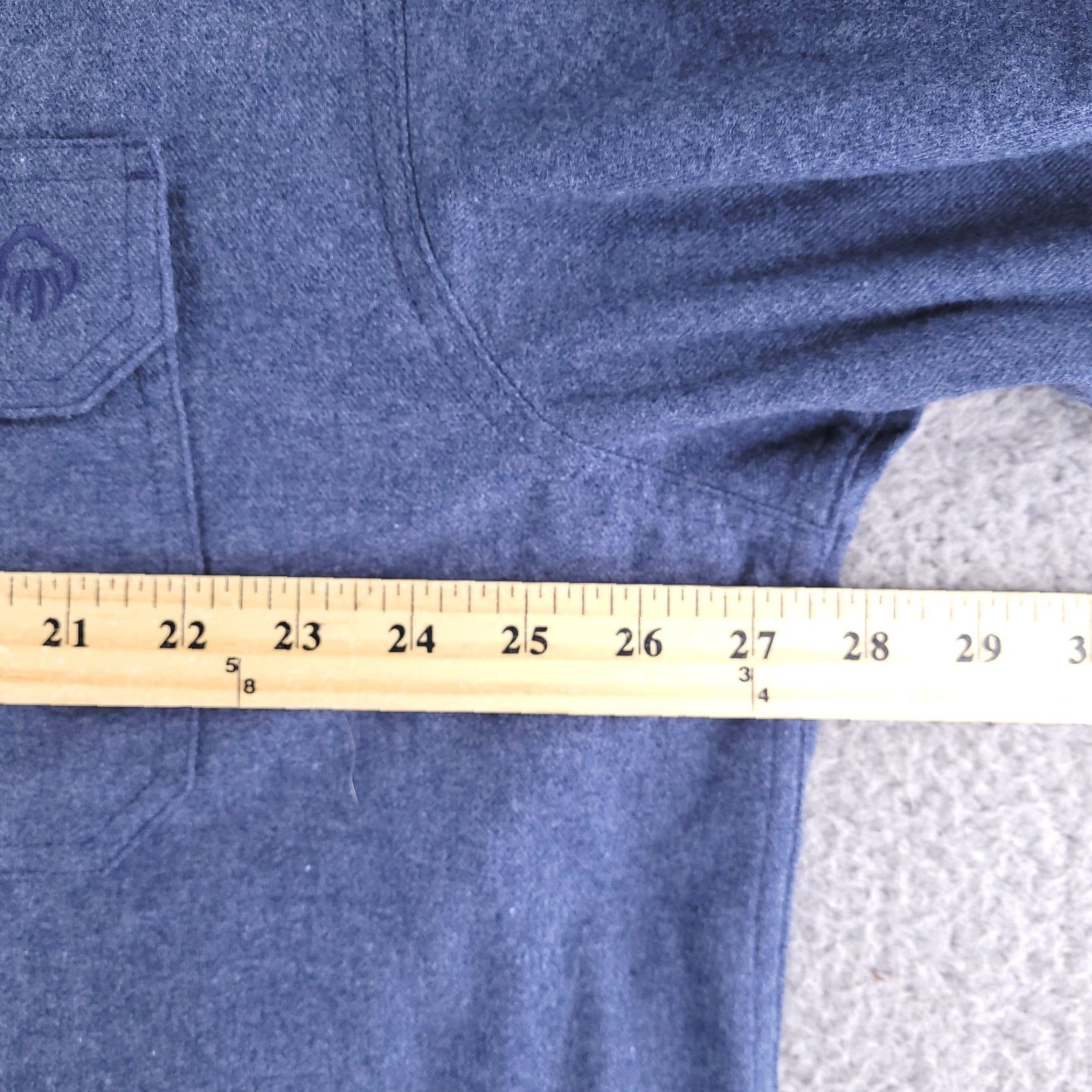 Vintage Wolverine Shirt Mens 2XL Blue Flannel Long Sleeve Button Cotton Size US XXL / EU 58 / 5 - 7 Thumbnail