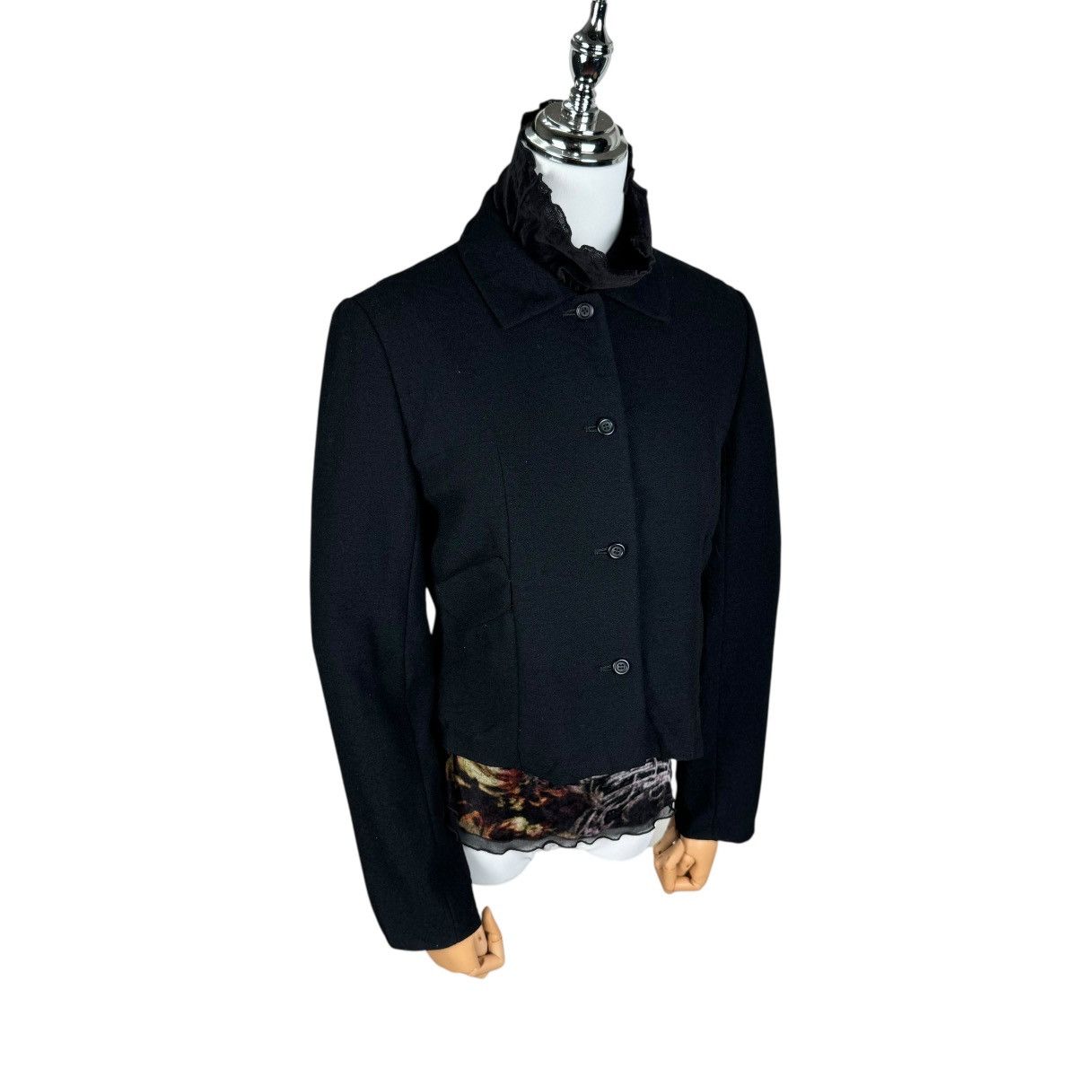 Balenciaga 🌟BALENCIAGA CROPPED BUTTON JACKET Size S / US 4 / IT 40 - 3 Thumbnail