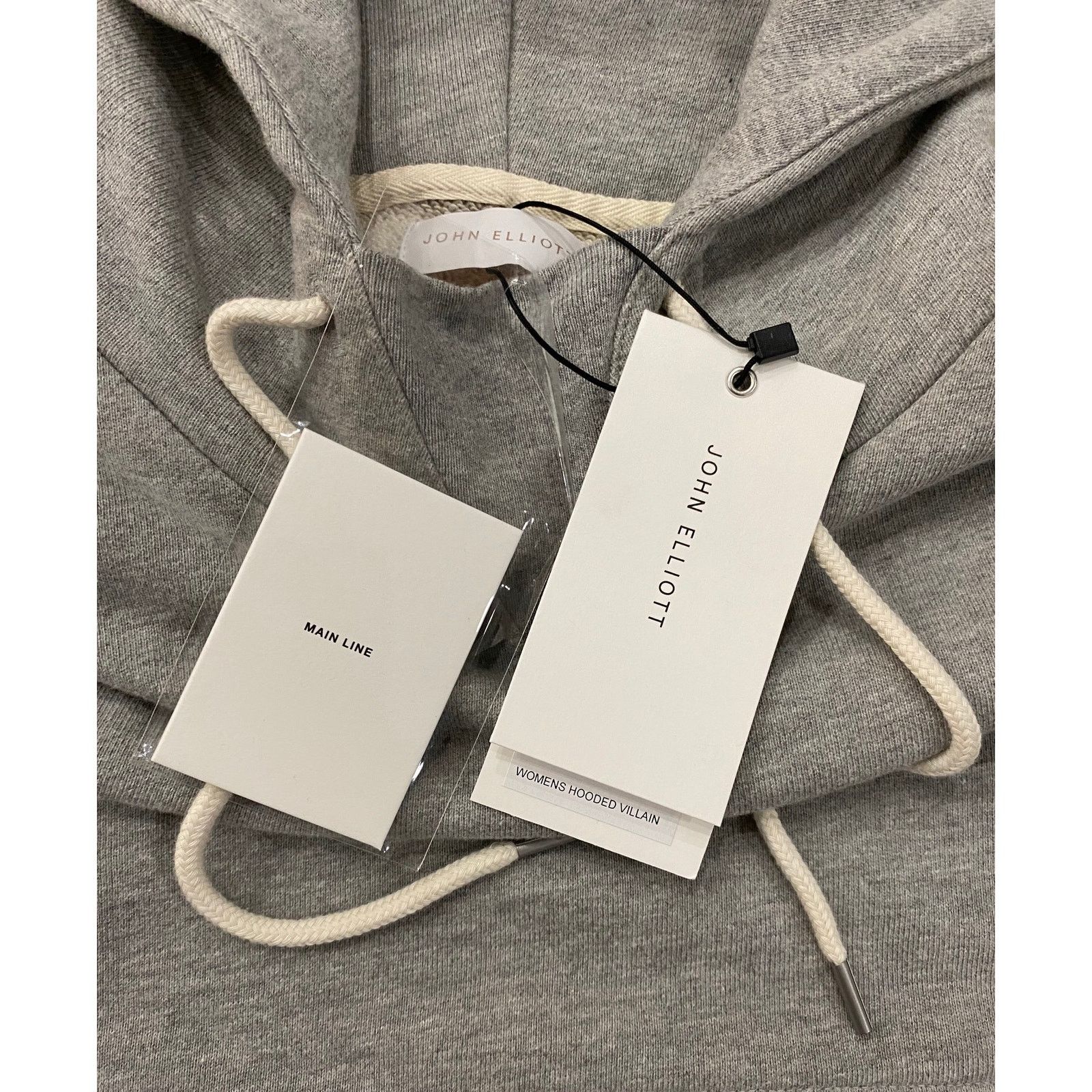 John Elliott John Elliott Women's Villain Cropped French Terry Hoodie Size XS / US 0-2 / IT 36-38 - 2 Thumbnail