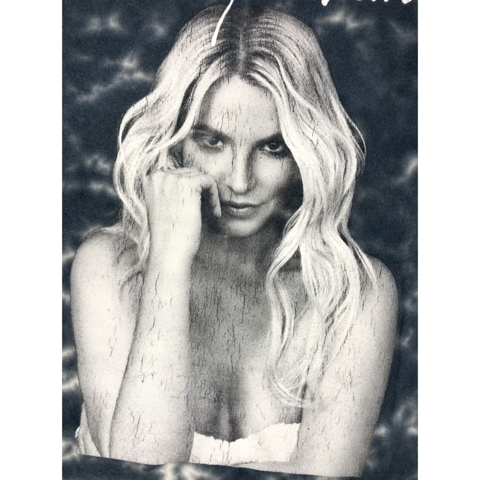 Etro VINTAGE Britney Spears T-Shirt Women L White Crew Neck Short Sleeve Retro Music Tie Dye Casual Shirt Biographical Not Applicable Size L / US 10 / IT 46 - 2 Thumbnail
