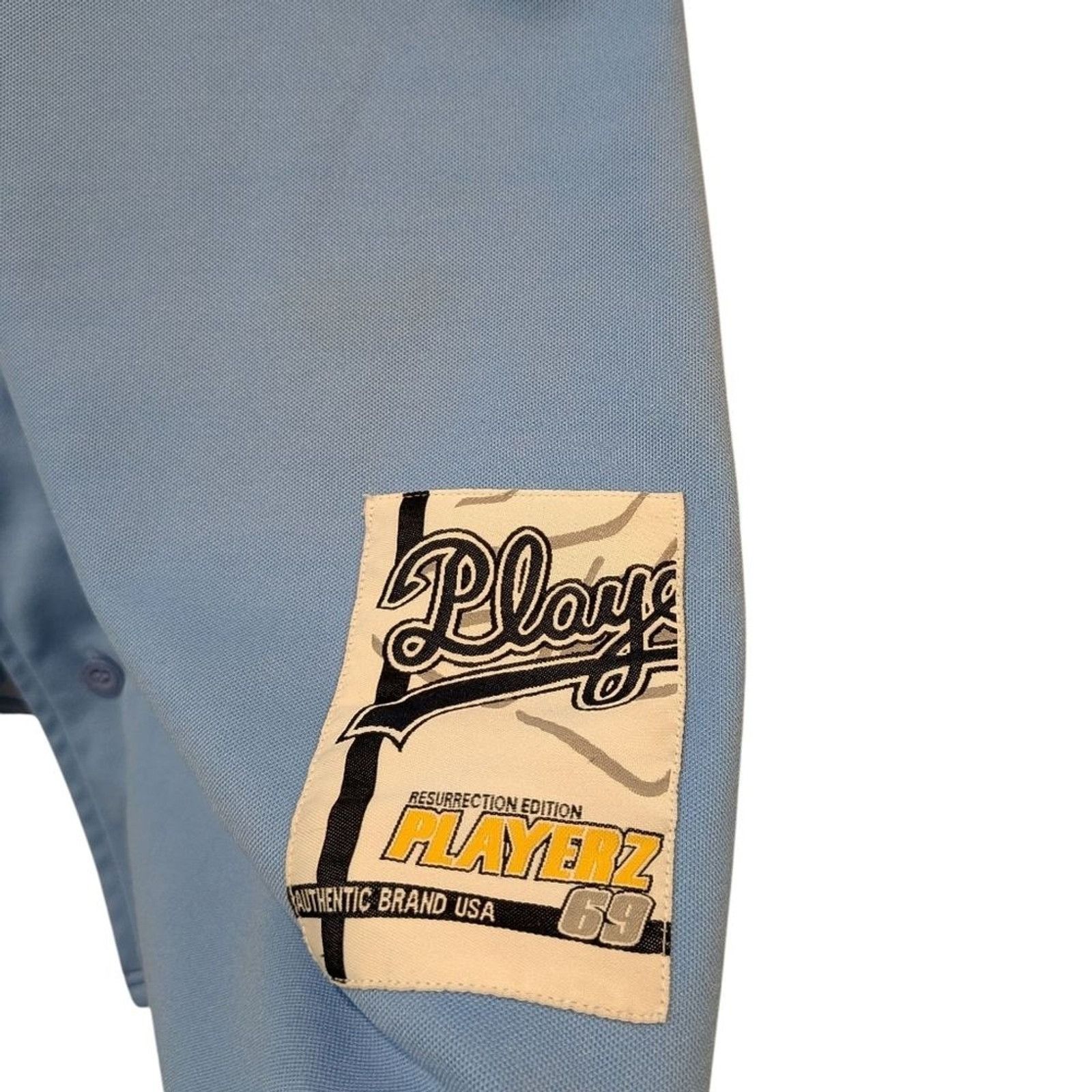 Other Vintage Playerz 69 Resurrection 99 Jersey XL Powder Blue Y2K Size US XL / EU 56 / 4 - 7 Thumbnail