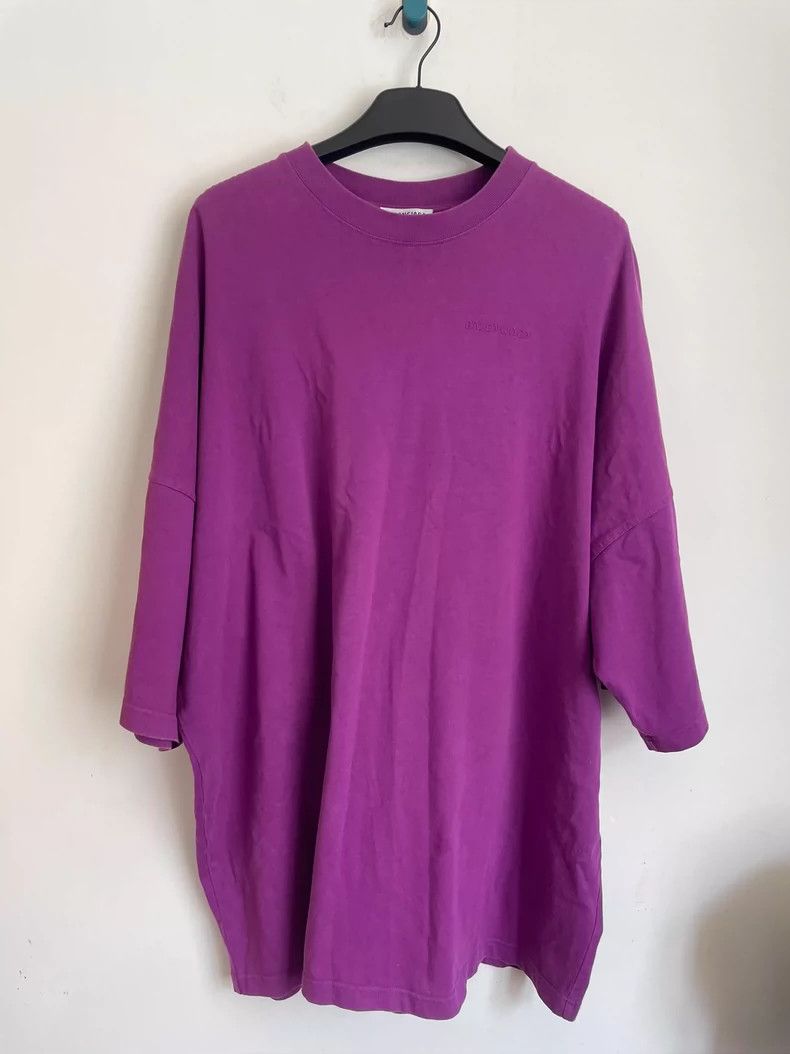 Balenciaga Balenciaga Purple short-sleeved dress 2501-Nextarrow Size XS / US 0-2 / IT 36-38 - 1 Thumbnail