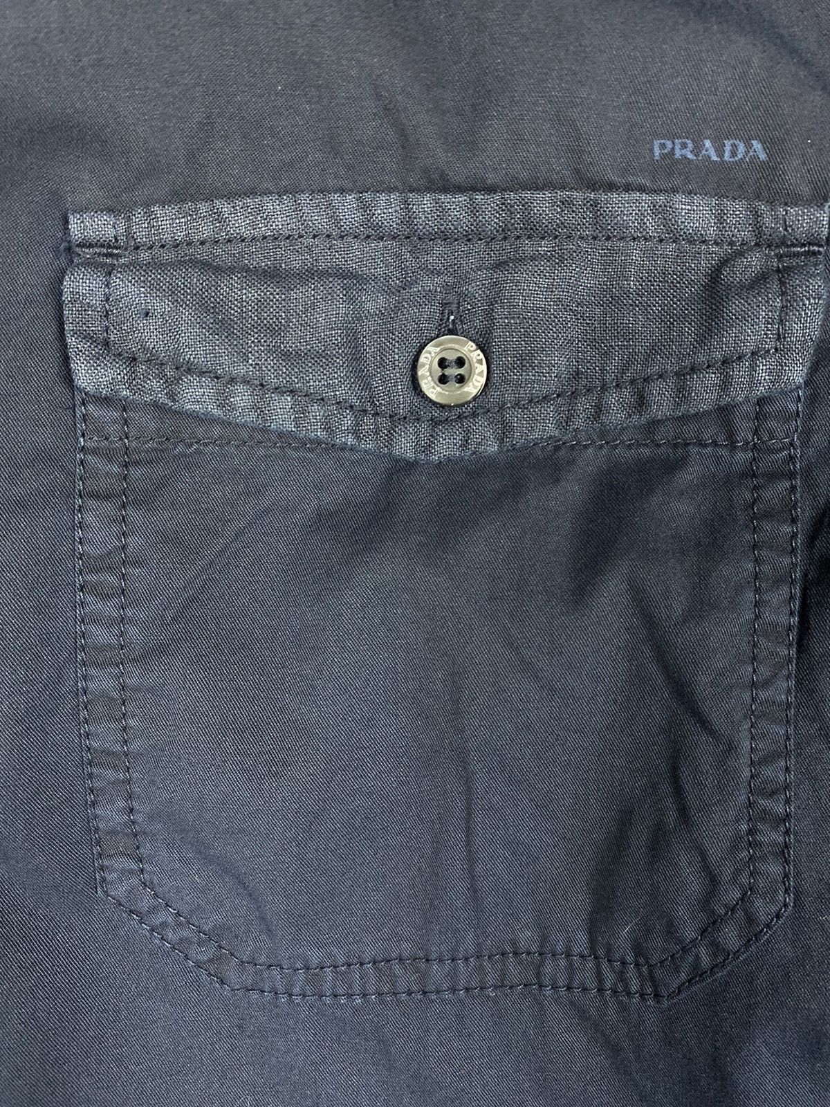 Prada × Vintage Vintage Prada Designer Luxury Button Up Shirt Size US M / EU 48-50 / 2 - 6 Thumbnail