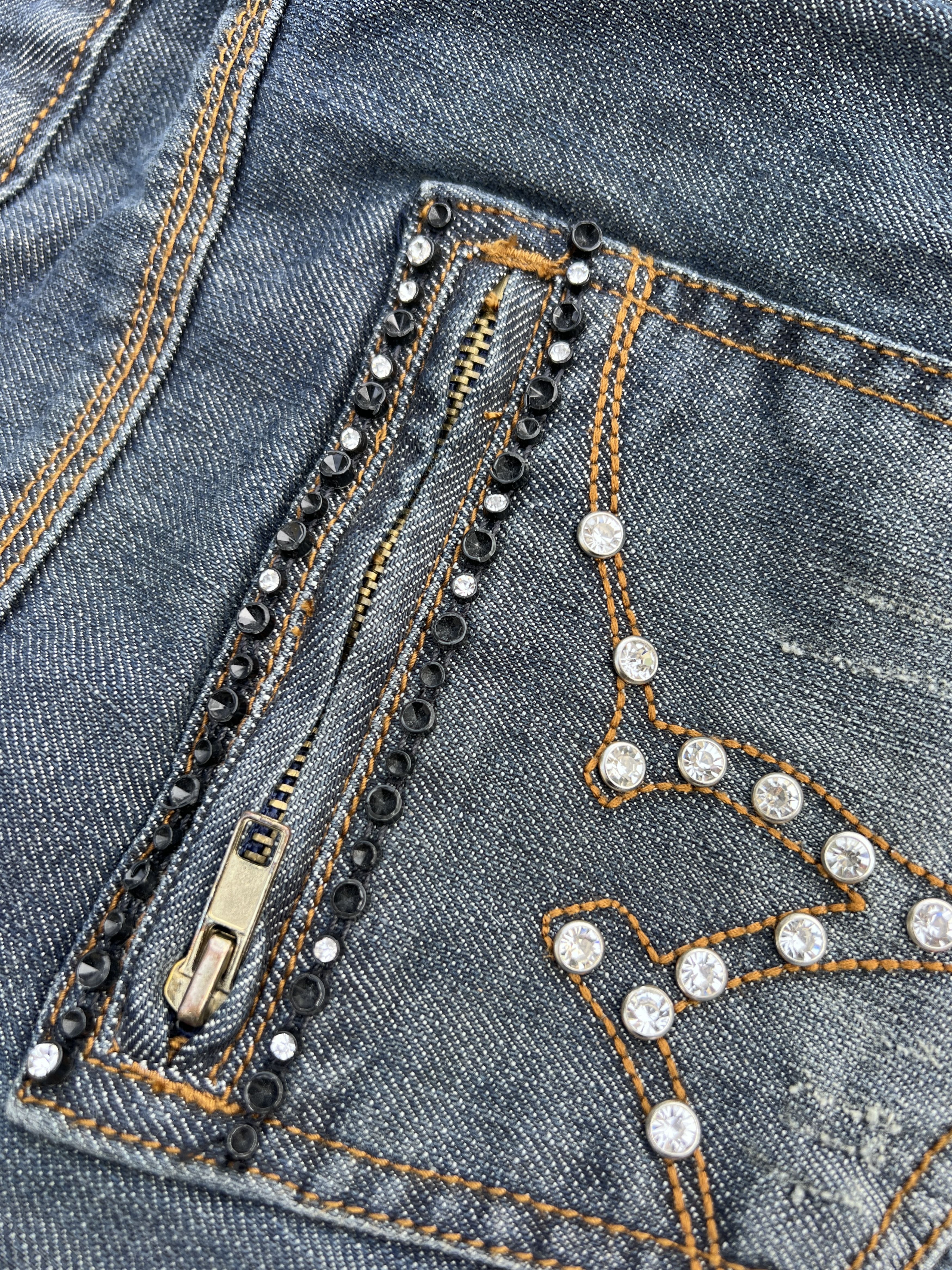 Vintage Vintage Y2K Von Dutch Denim Jeans Size 30" / US 8 / IT 44 - 4 Thumbnail
