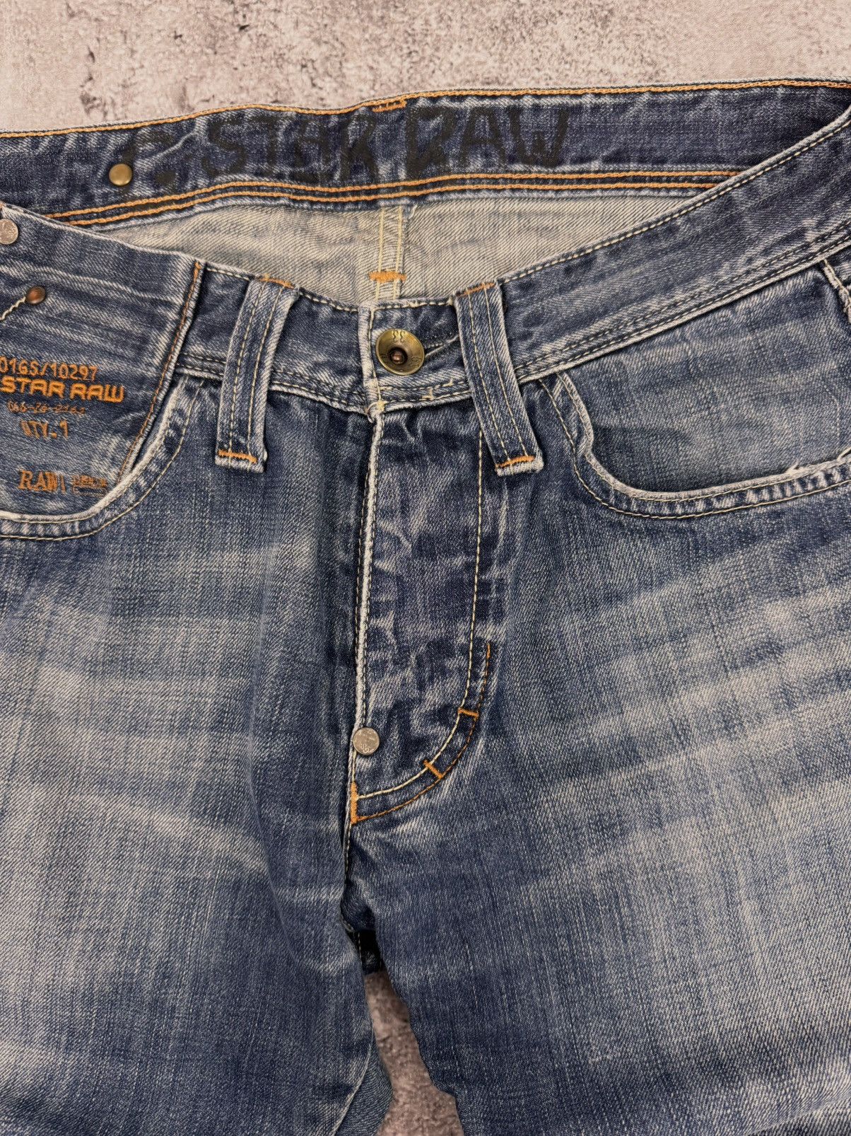 G-Star G-Star Raw Men Cotton Denim Jeans Blue Vintage Size W30 Size US 30 / EU 46 - 7 Thumbnail