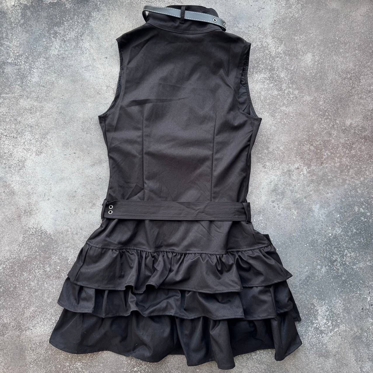 If Six Was Nine Y2K Avant Garde Goth Emo Strap Belt Mini Dress Size M / US 6-8 / IT 42-44 - 11 Thumbnail