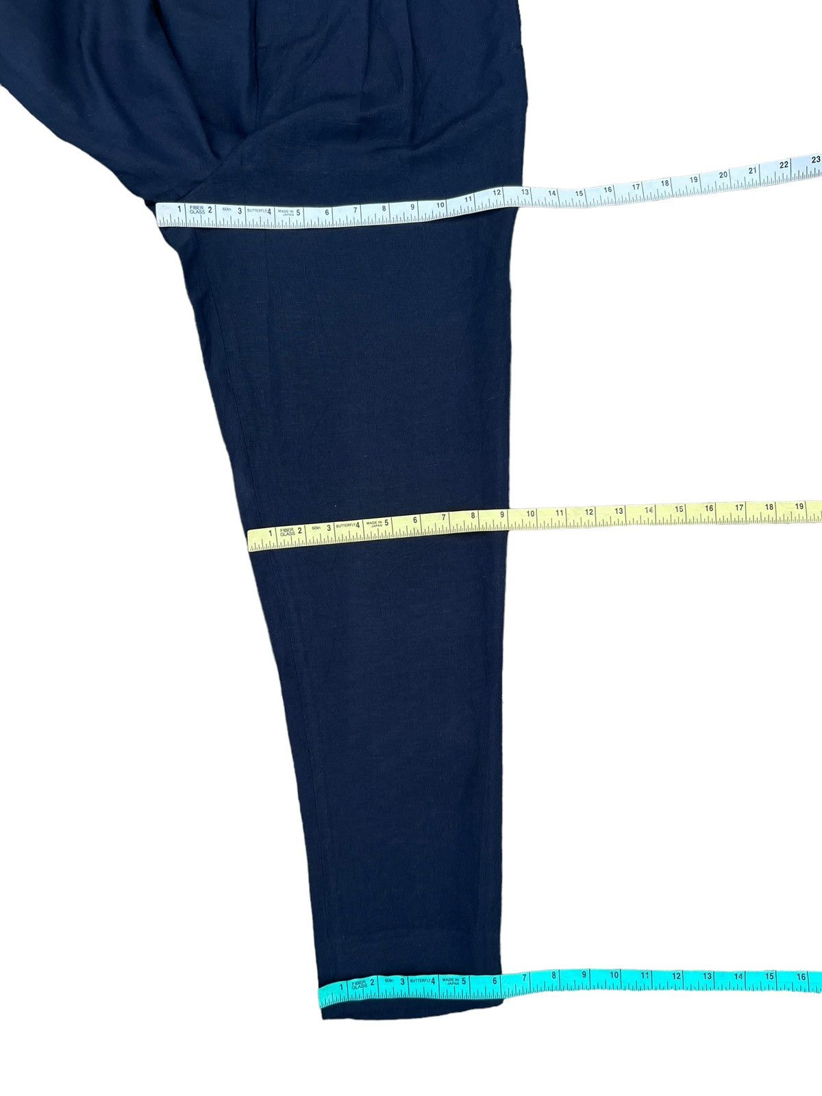ato Ato Made in Japan Navy Blue Linen Trouser Pant Size US 29 - 4 Thumbnail