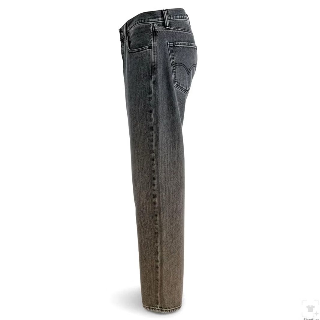 Levi's Levi's 501 Jeans Mens Regular Straight Denim Button Fly Gray Medium Wash 34x31 Size US 34 / EU 50 - 3 Thumbnail