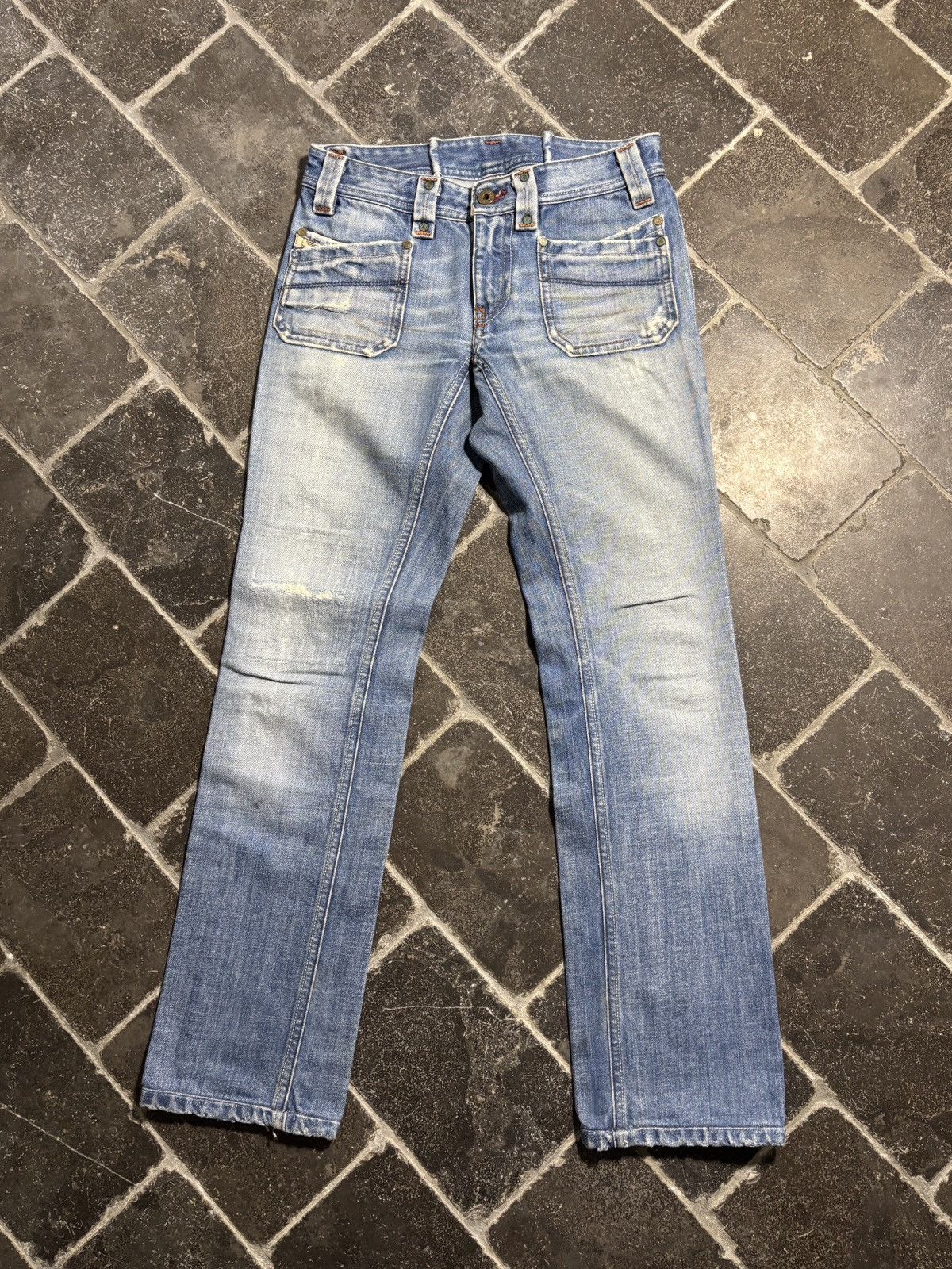 Diesel Vintage Diesel Jeans Y2K 2005 Made in Italy Denim Keate Blue Size 26" / US 2 / IT 38 - 1 Thumbnail