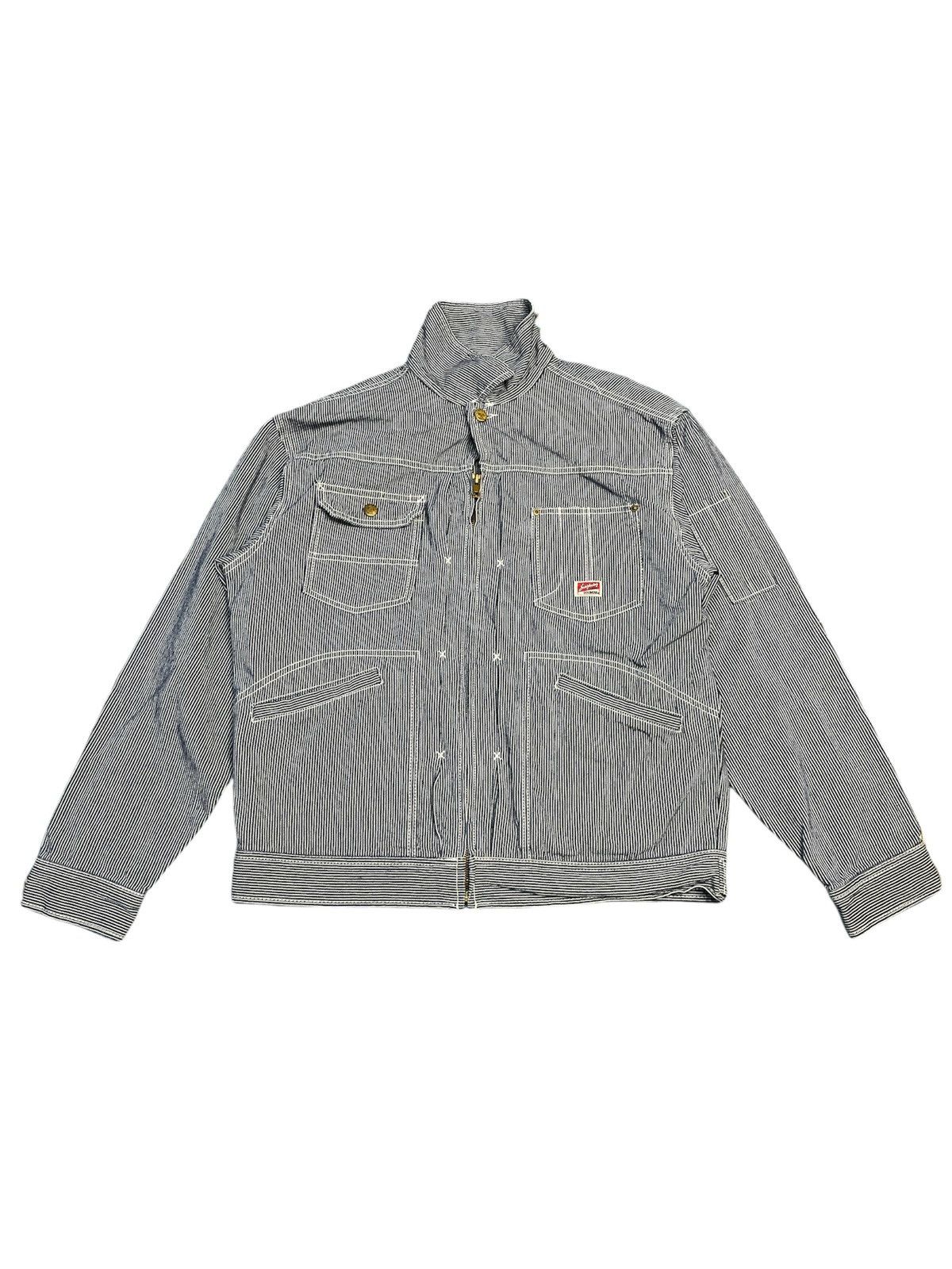 Japanese Brand Vintage Dogman Hickory Jacket Demin Worker Size US L / EU 52-54 / 3 - 1 Thumbnail