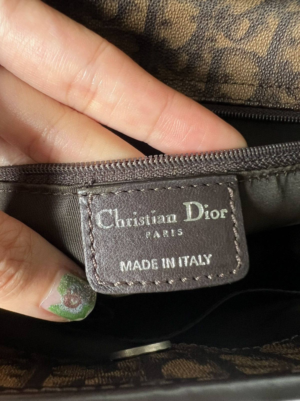 Dior Dior Trotter Brown Canvas Tote Bag Size ONE SIZE - 15 Thumbnail