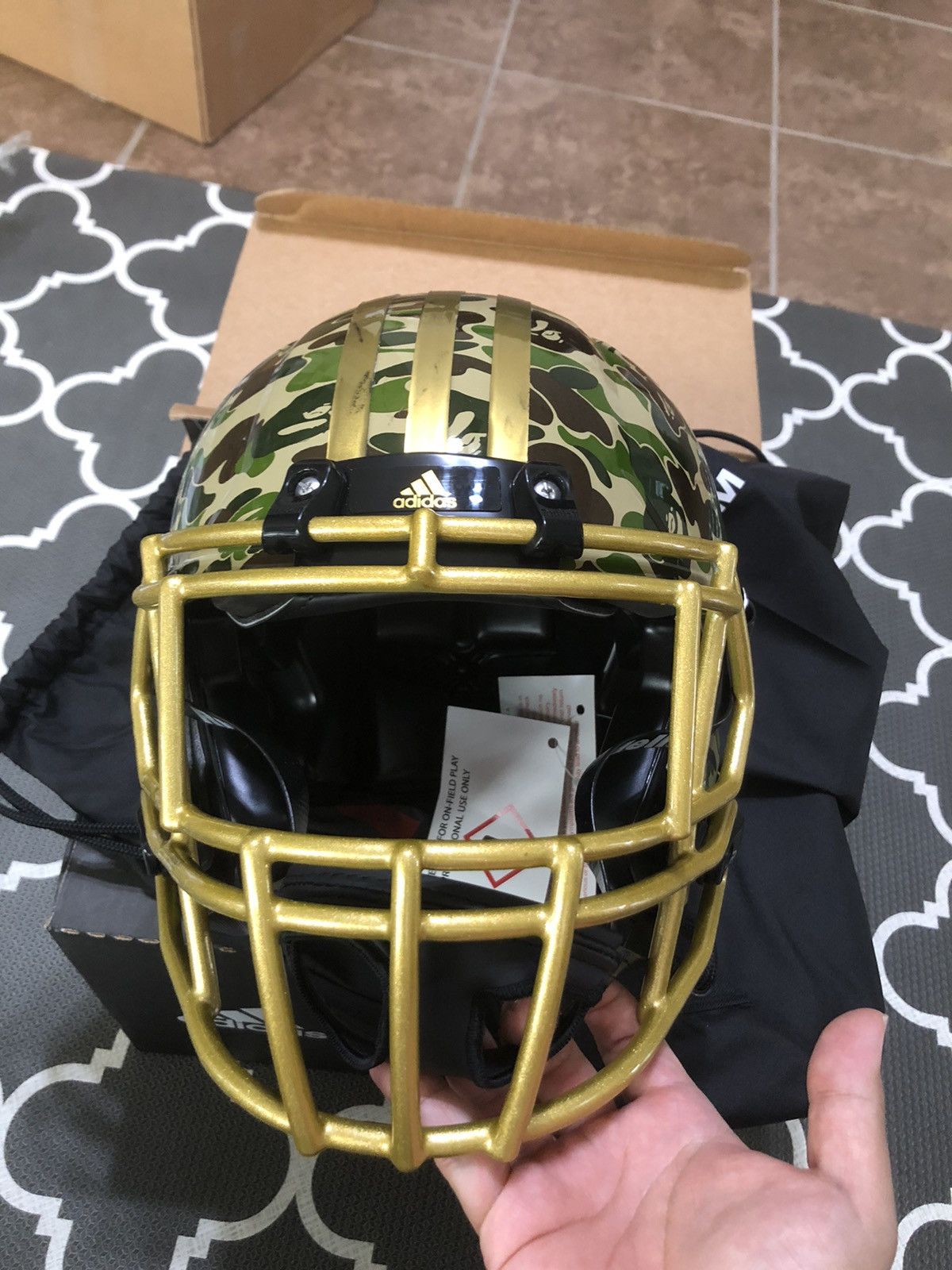 Bape football helmet sales