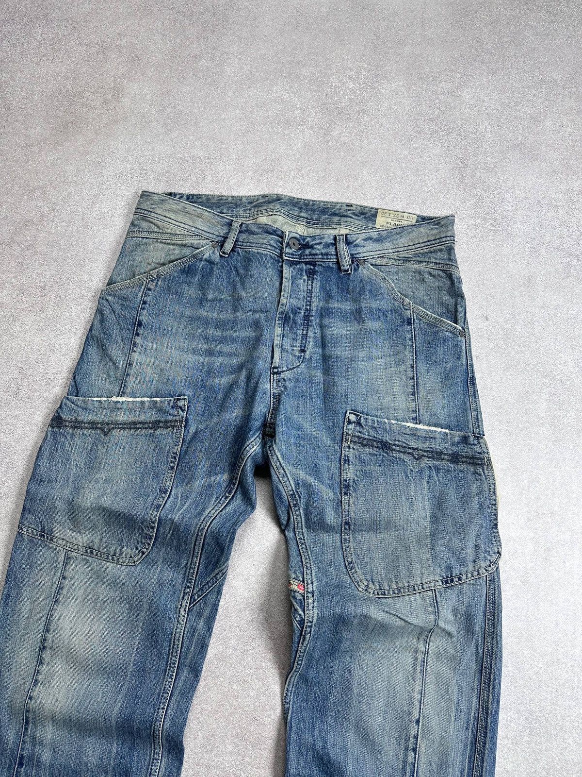 Diesel Vintage Diesel Baggy Workwear Avantgarde Y2K Jeans 33 Size US 33 - 8 Thumbnail