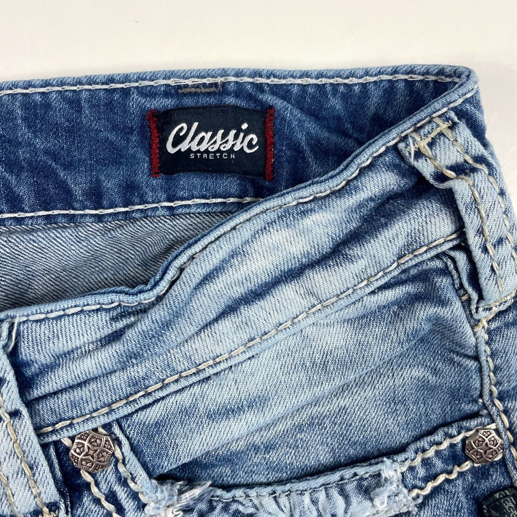 Silver Jeans Co. Silver Jeans Womens Jeans 30 x 26 Aiko Mid Ankle Skinny Light Wash Distressed 5-Pocket Denim Slim Regular Girls mens? Size 30" / US 8 / IT 44 - 7 Thumbnail