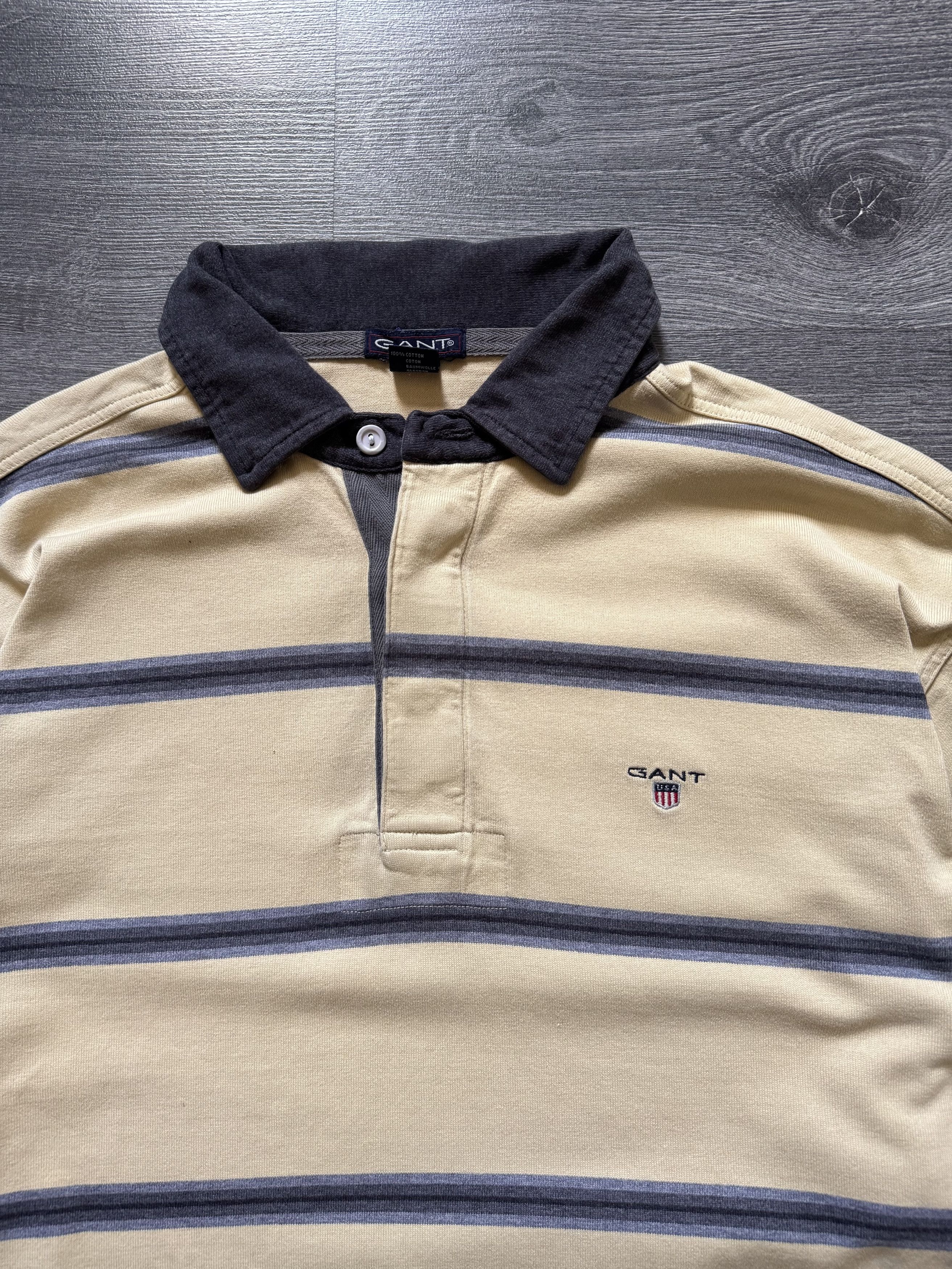 Gant Vintage Gant Logo Striped Preppy Rugby Polo Shirt Size US XXL / EU 58 / 5 - 2 Thumbnail