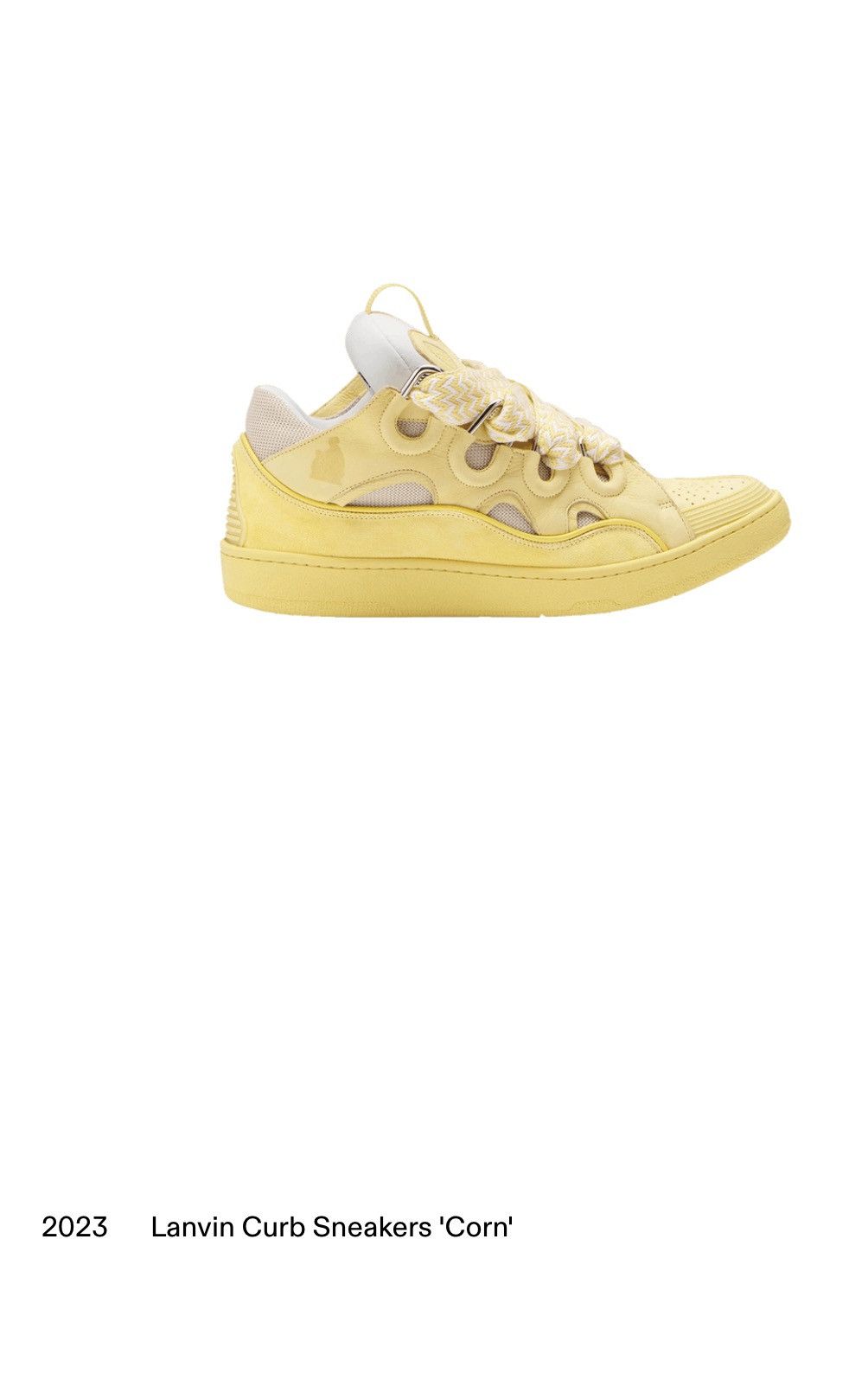 Lanvin Lanvin Curb Sneaker ‘Corn’ Size US 9.5 / IT 39.5 - 6 Thumbnail