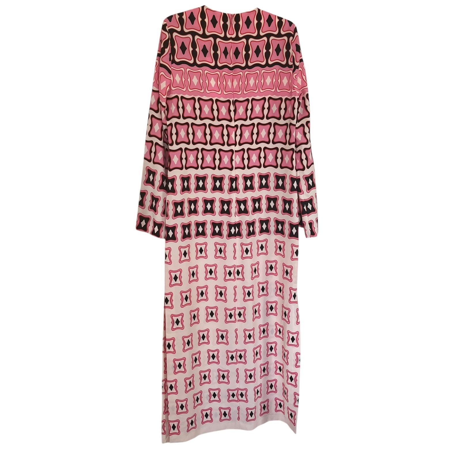 Zara Zara Pink Geometric Print Long Sleeve Resort Travel NWT Size XS / US 0-2 / IT 36-38 - 7 Thumbnail