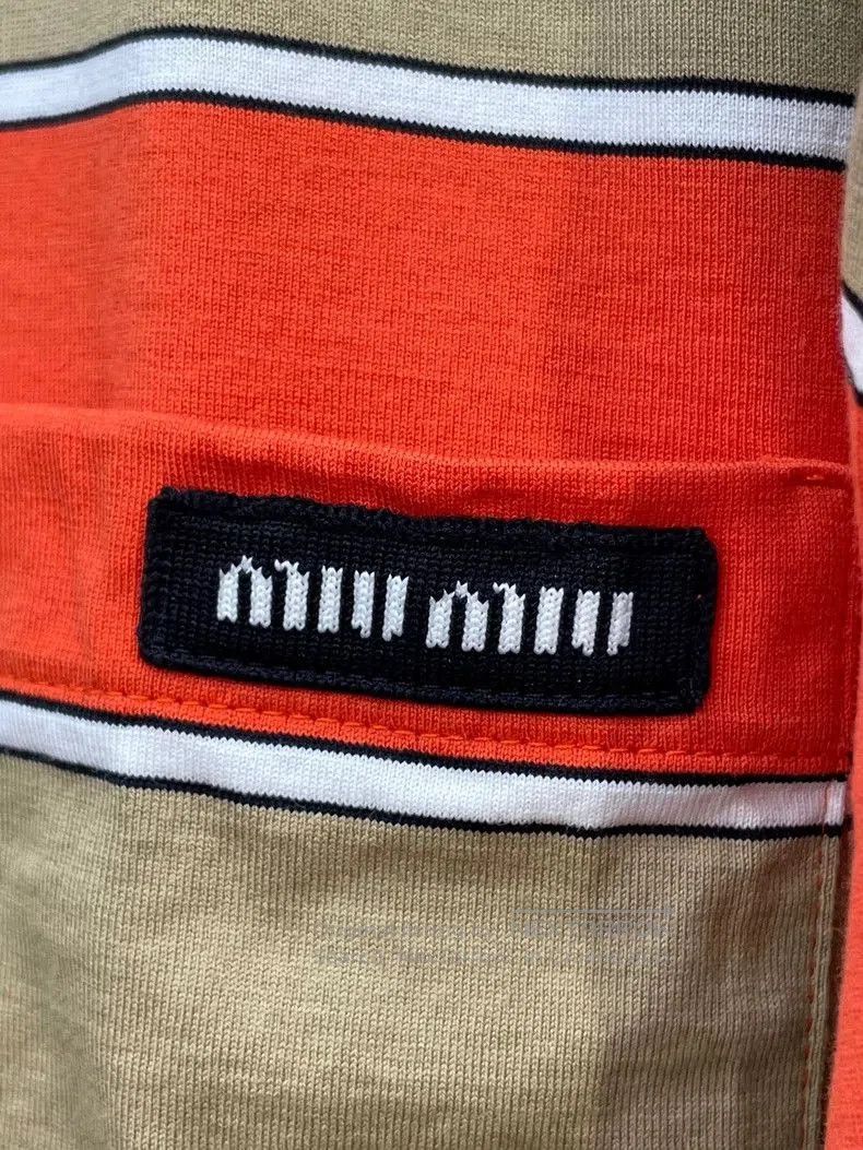 Miu Miu Miu Miu Striped Loose Fit T. Size US M / EU 48-50 / 2 - 3 Thumbnail