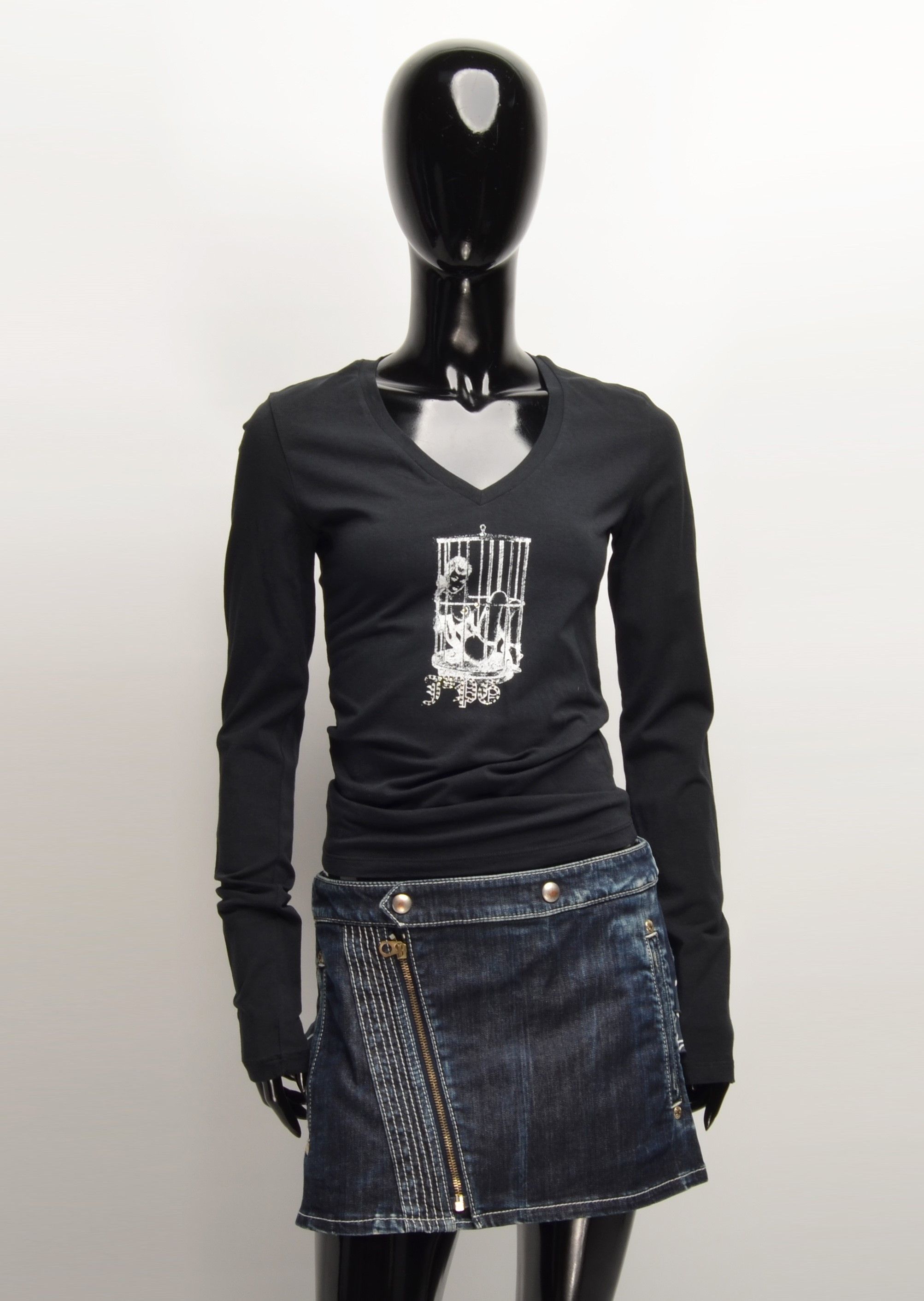 Jean Paul Gaultier Vintage Rare Jean Paul Gaultier Chrystal Tits Printed Top Size M / US 6-8 / IT 42-44 - 1 Thumbnail
