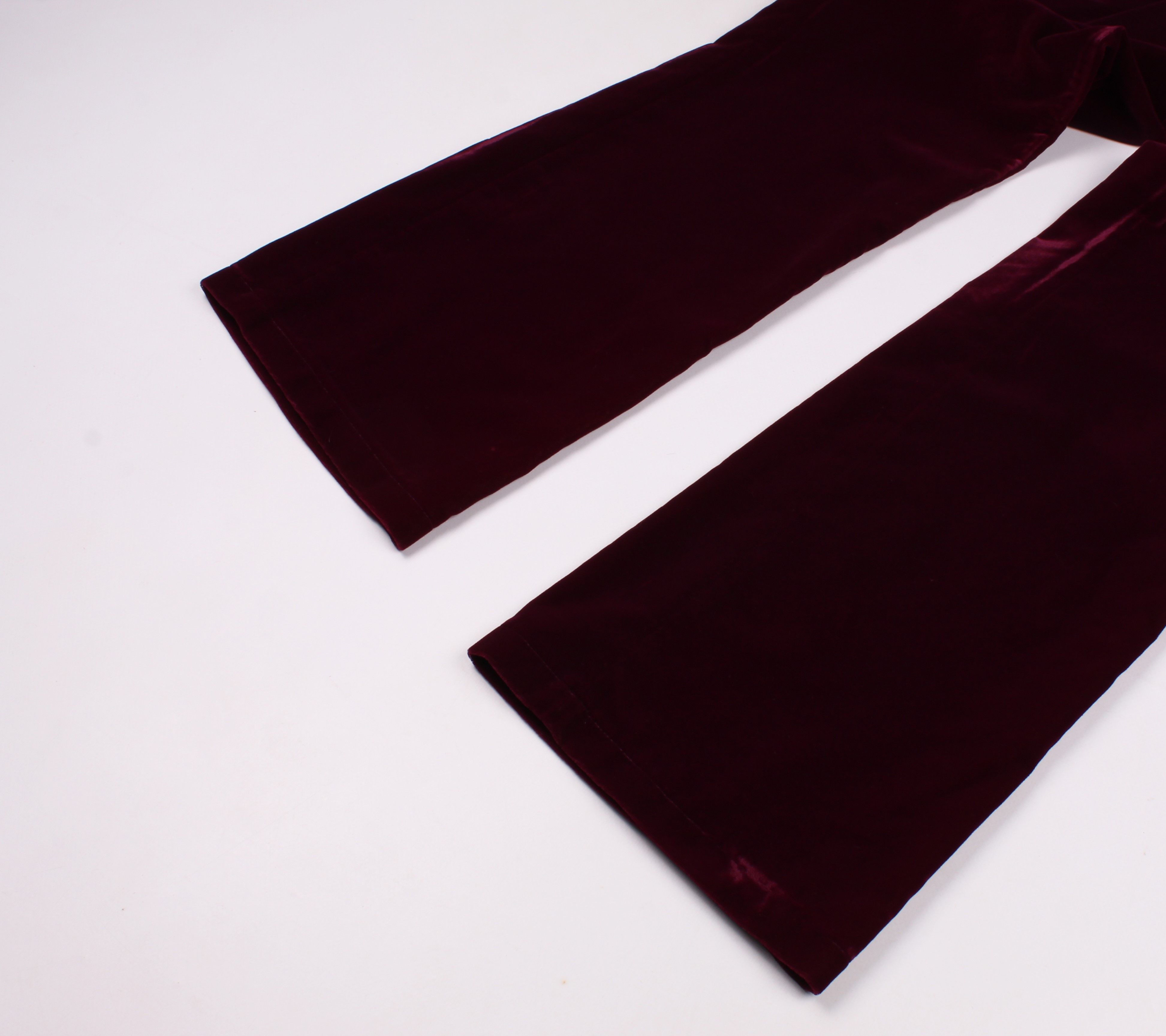 Armani × Giorgio Armani × Vintage Vntg Armani Jeans 90's Velour Velvet Pants Trousers Size 28" / US 6 / IT 42 - 3 Thumbnail
