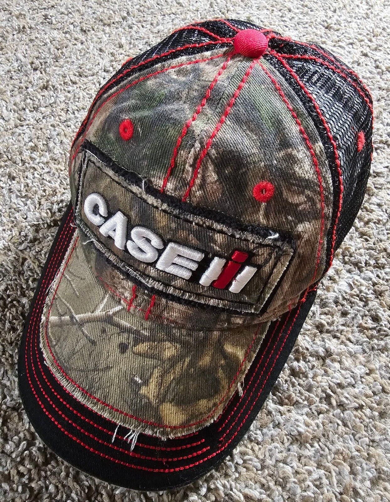 Designer CASE IH licensed distressed-style camouflage adjustable hat Size ONE SIZE - 1 Thumbnail