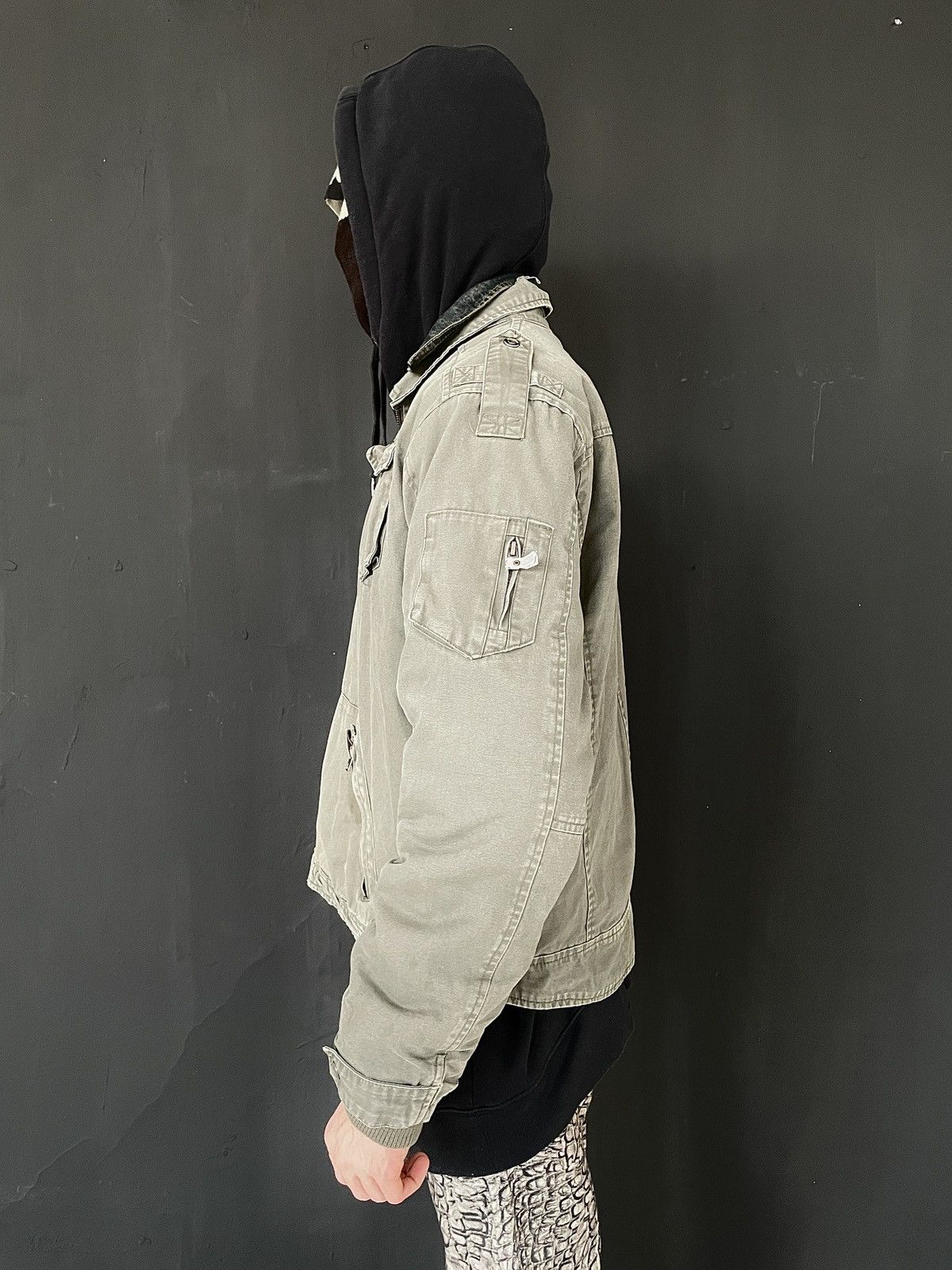 Vintage Vintage Military Field Jacket Distressed Faded Workwear L Size US XL / EU 56 / 4 - 9 Thumbnail