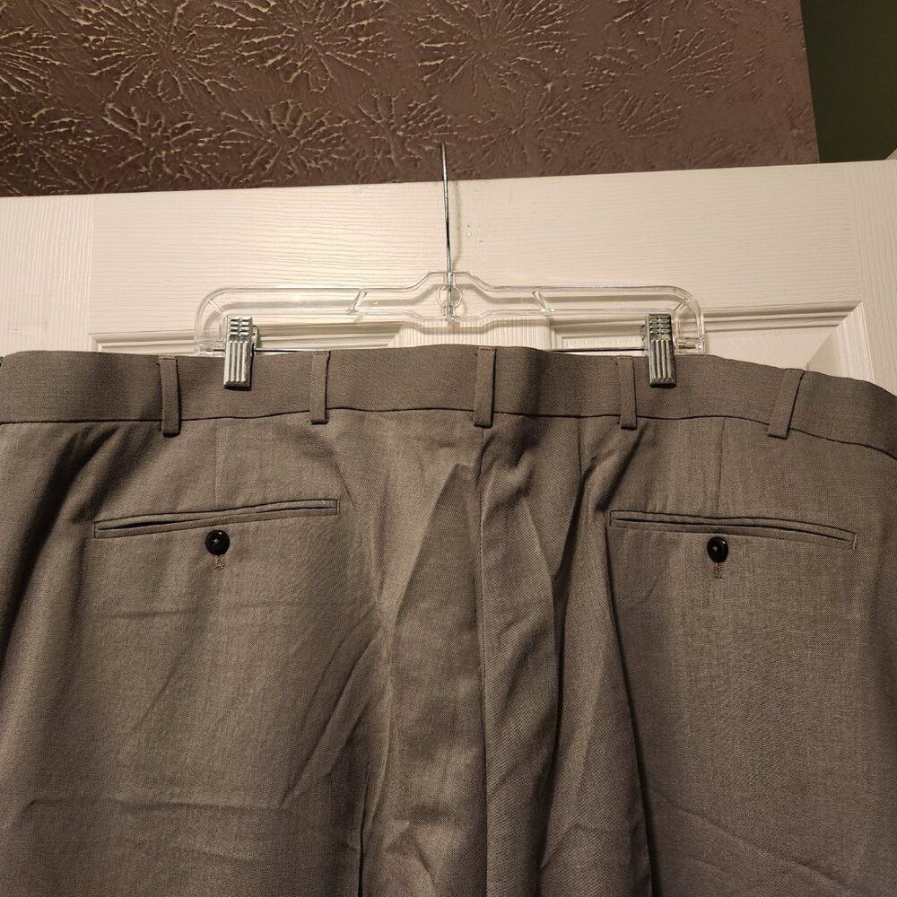 Stafford Stafford men's new 80%polyester 20%viscose dress pants 54/29 Size 54R - 4 Thumbnail