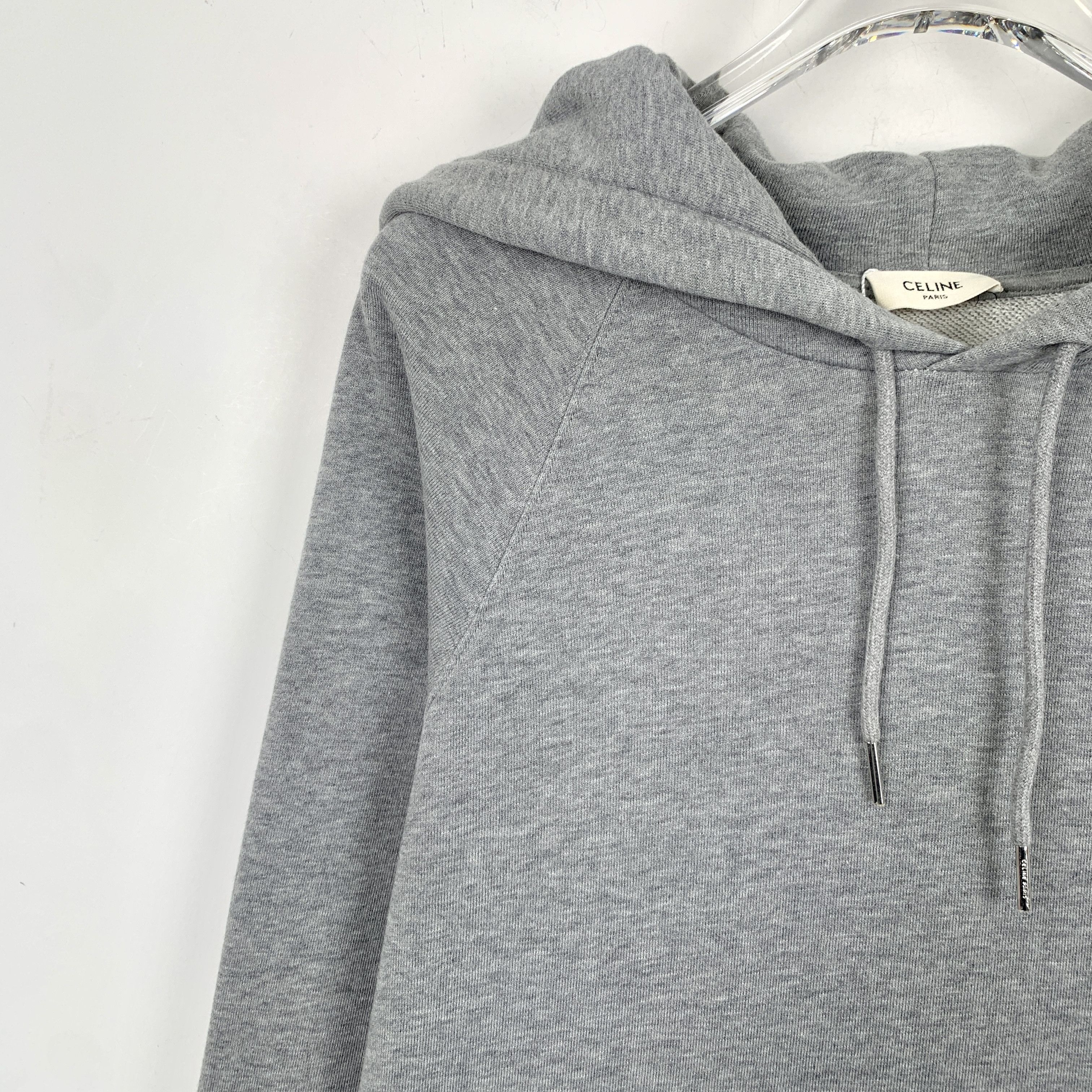 Celine Celine Logo Print Hooded Drawstring Sweatshirt (Size XS) Size XS / US 0-2 / IT 36-38 - 7 Thumbnail