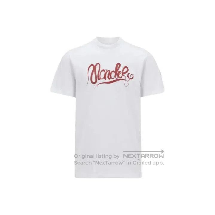 Moncler Moncler Calligraphy Logo Round Neck Short Sleeve T. Size US L / EU 52-54 / 3 - 1 Thumbnail