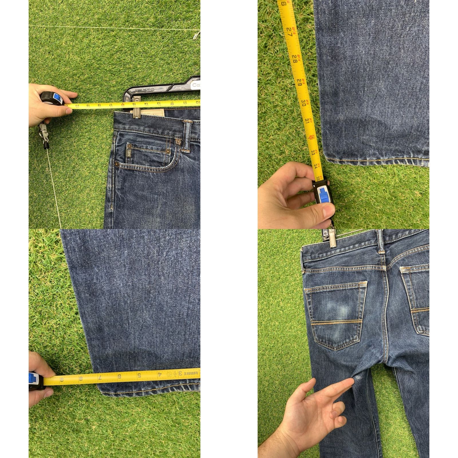 Abercrombie & Fitch Abercrombie & Fitch Jeans Mens 32x34 Athletic Slim Skinny Blue Denim Cotton Polyester Stretch Preppy 4-Pocket 5-Pocket Buckle Bke Modern Size US 32 / EU 48 - 8 Thumbnail