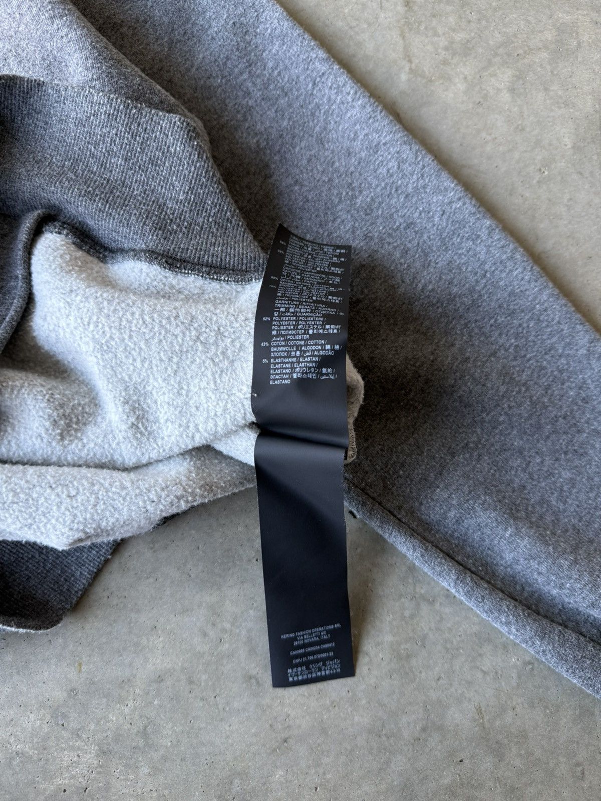 Saint Laurent Paris Saint Laurent Paris SS21 Two Tone Hybrid Zip Up Hoodie Size US XS / EU 42 / 0 - 8 Thumbnail