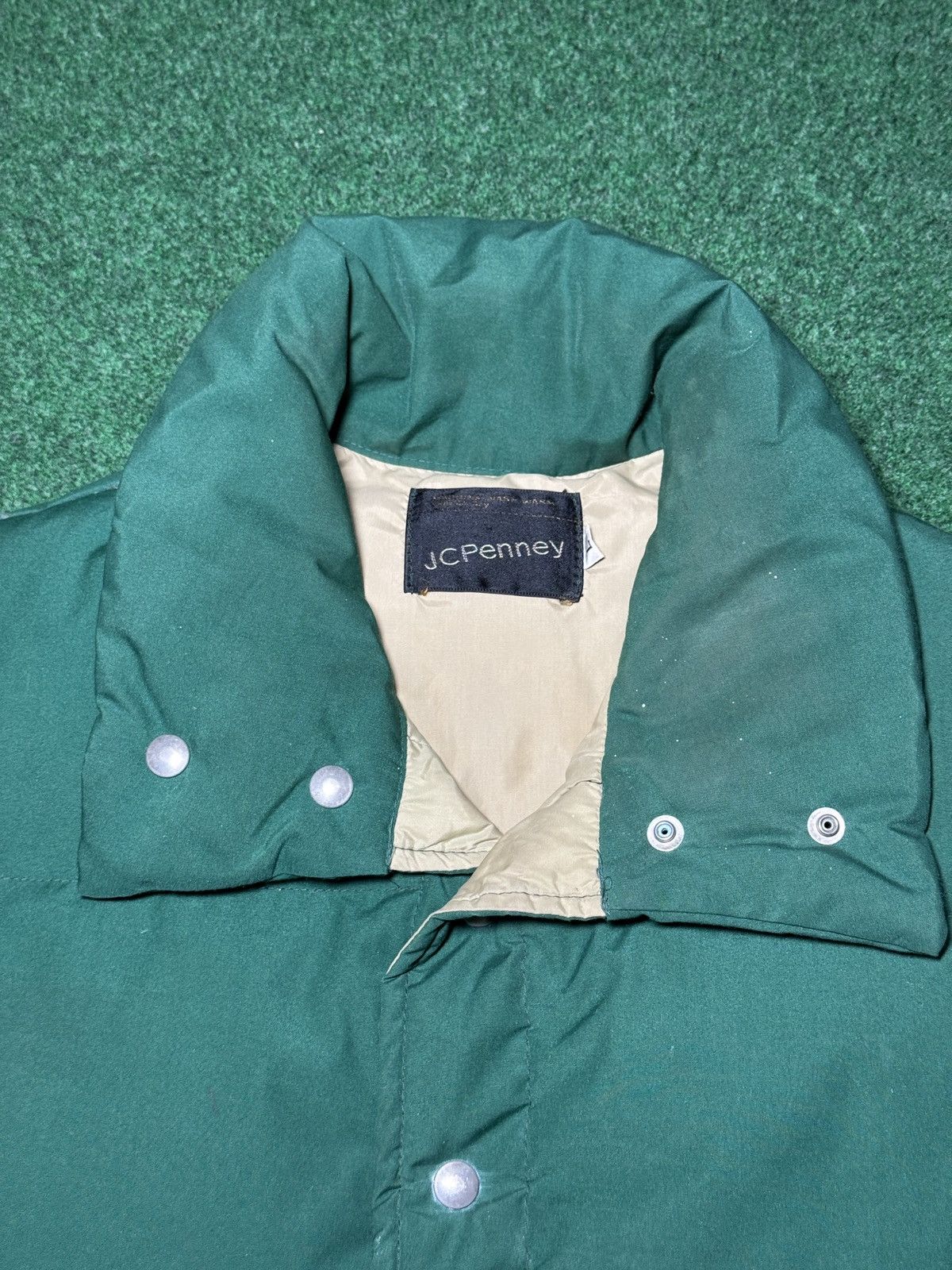 Sears Vintage Sears Down Green 70s 80s Snap Up Large Puffer Vest Size US L / EU 52-54 / 3 - 2 Thumbnail