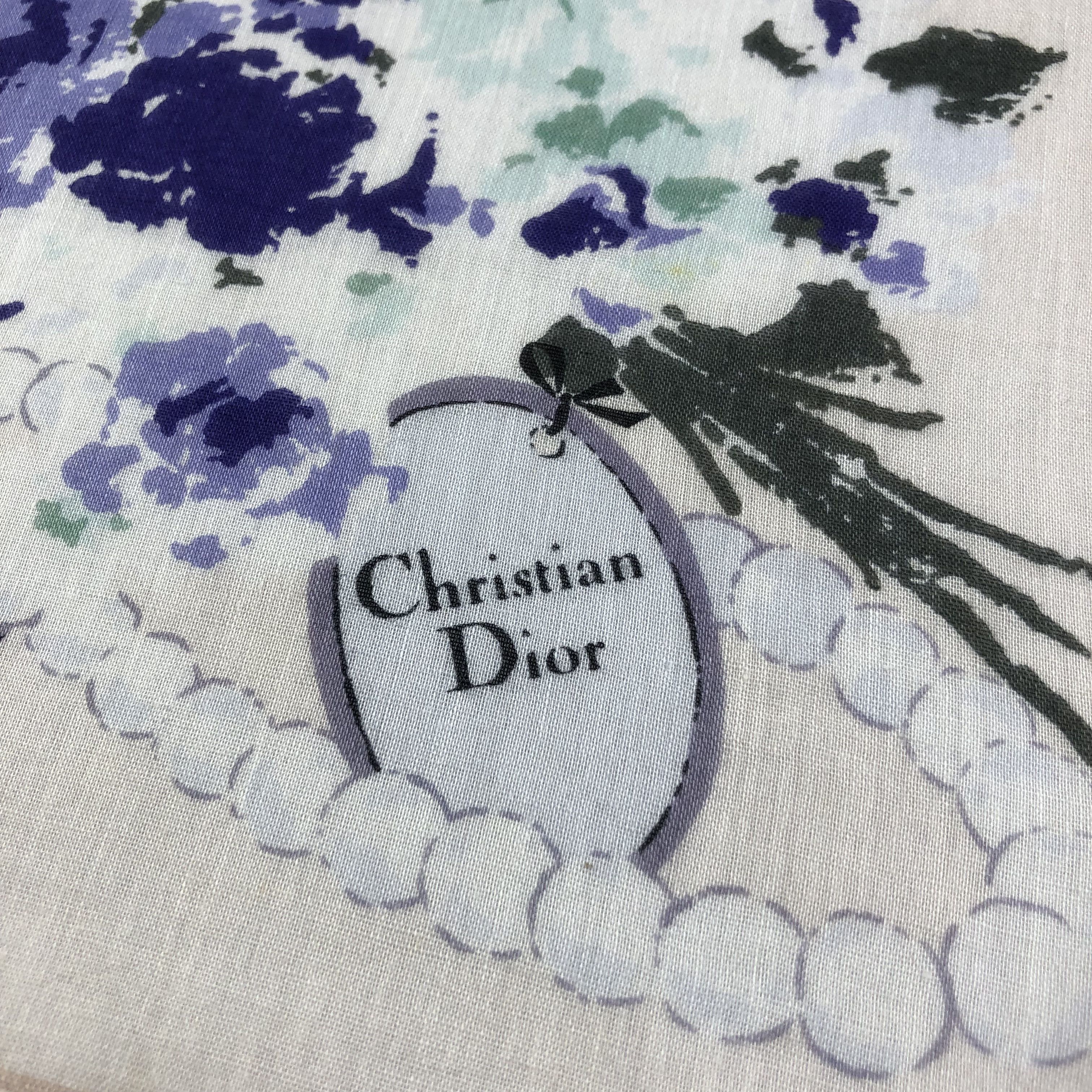 Christian Dior Monsieur Christian Dior Handkerchief Neckerchief Bandana H1636 Size ONE SIZE - 4 Thumbnail