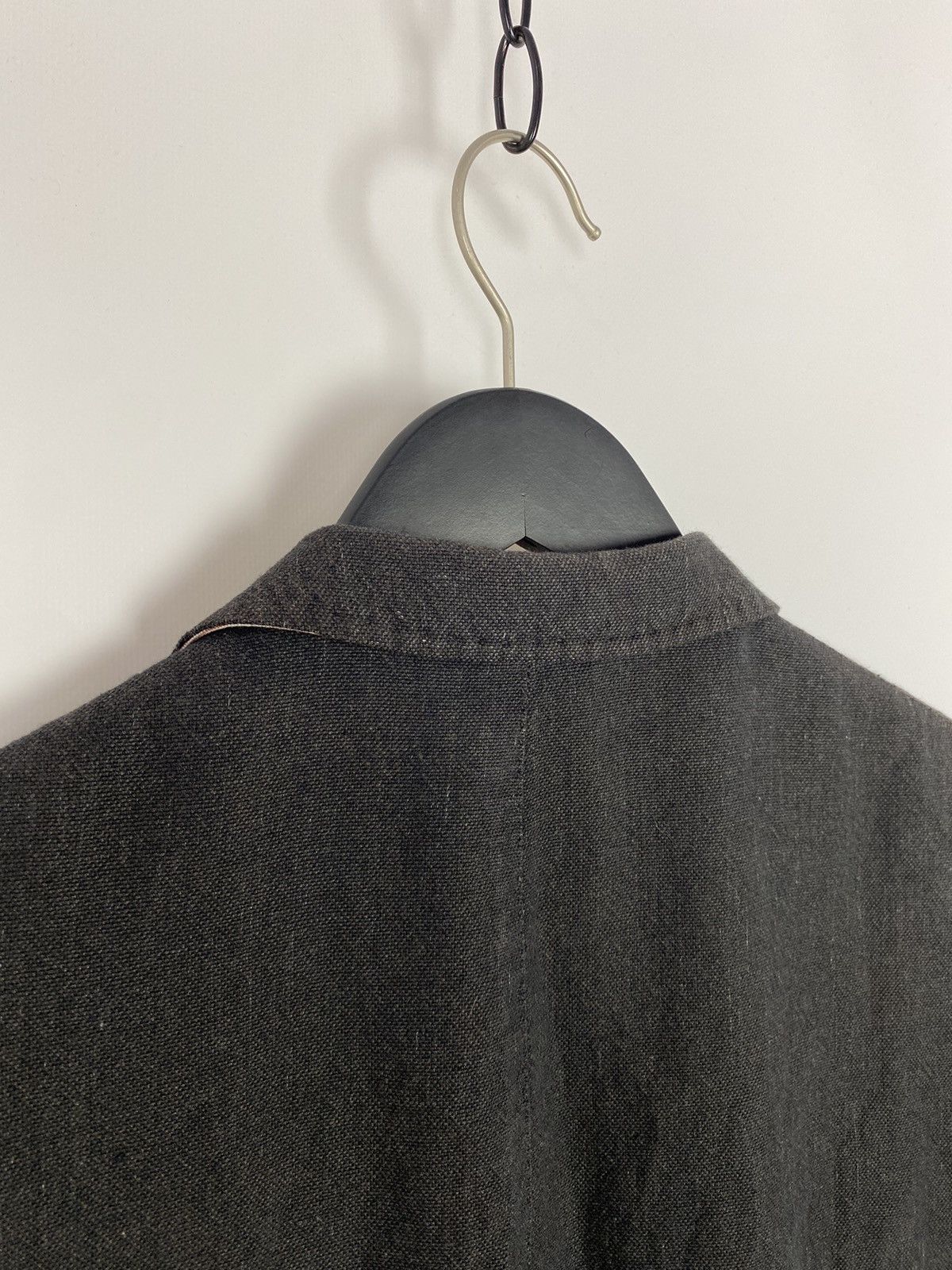 SARTORIO Sartoria Condotti Napoli Brownish Gray Washed Cotton Blazer Size 52R - 6 Thumbnail