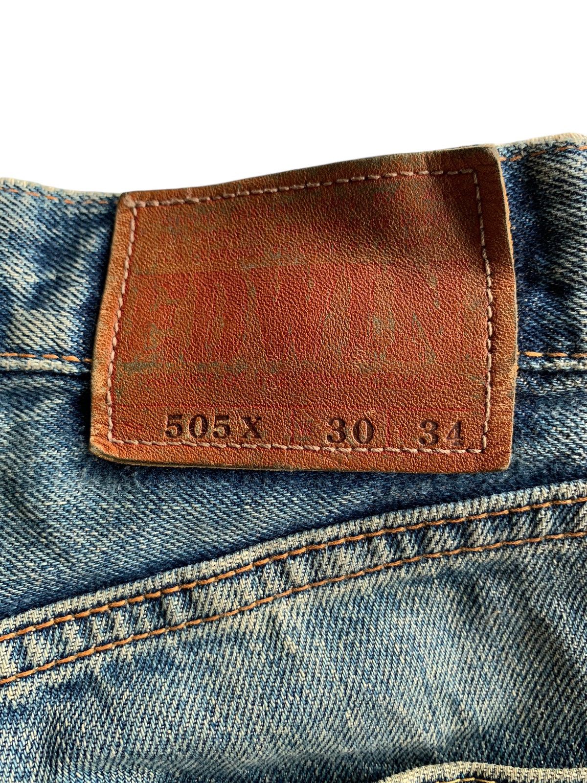 Edwin × Kapital EDWIN SELVEDGE 505X BUTTON FLY DISTRESSED DENIM Size US 30 / EU 46 - 9 Thumbnail